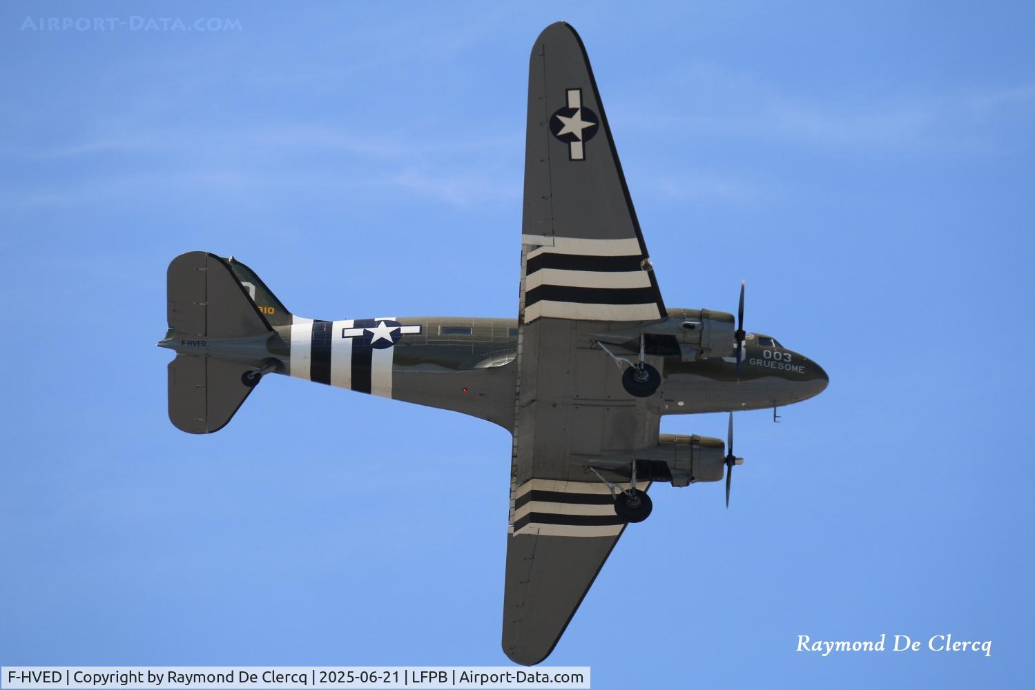 F-HVED, 1943 Douglas DC-3A C/N 11737, F-HVED at the Paris Air Show 2025.