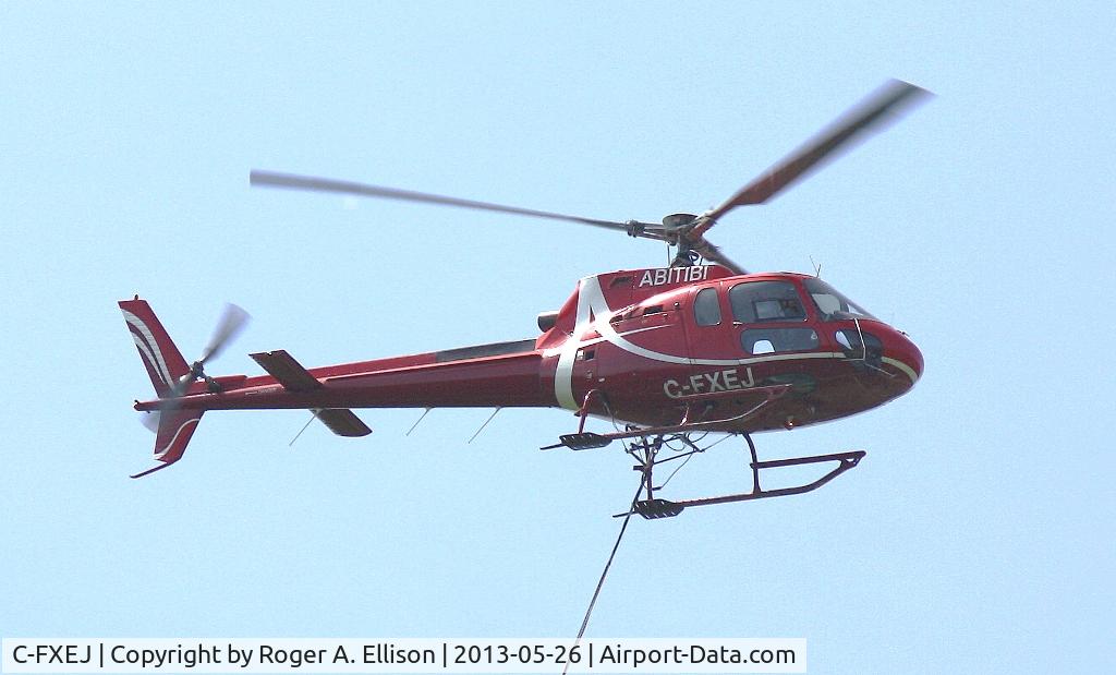 C-FXEJ, 1978 Aerospatiale AS-350BA Ecureuil C/N 1031, Was doing work placing seismic equipment to monitor natural gas well fracking operations near Flushing, Ohio.