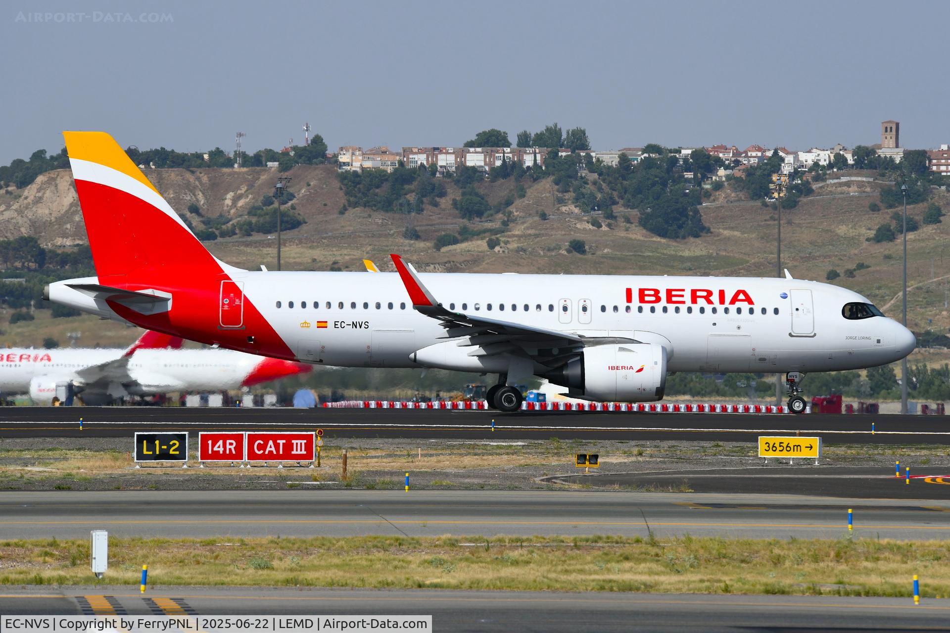 EC-NVS, 2022 Airbus A320-251N C/N 11035, Iberia A320N for departure