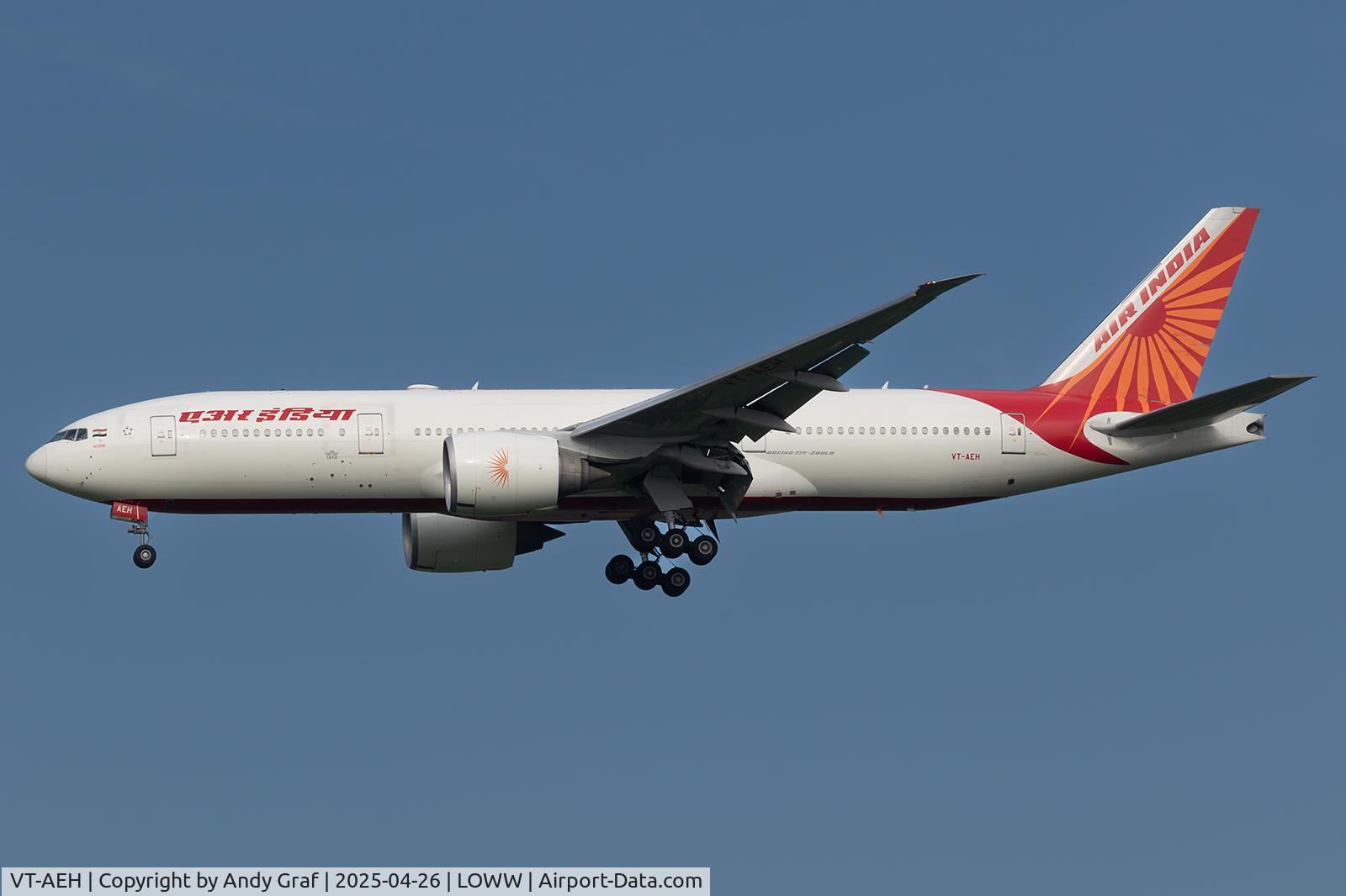 VT-AEH, 2009 Boeing 777-200LR C/N 39091, Air India 777-200