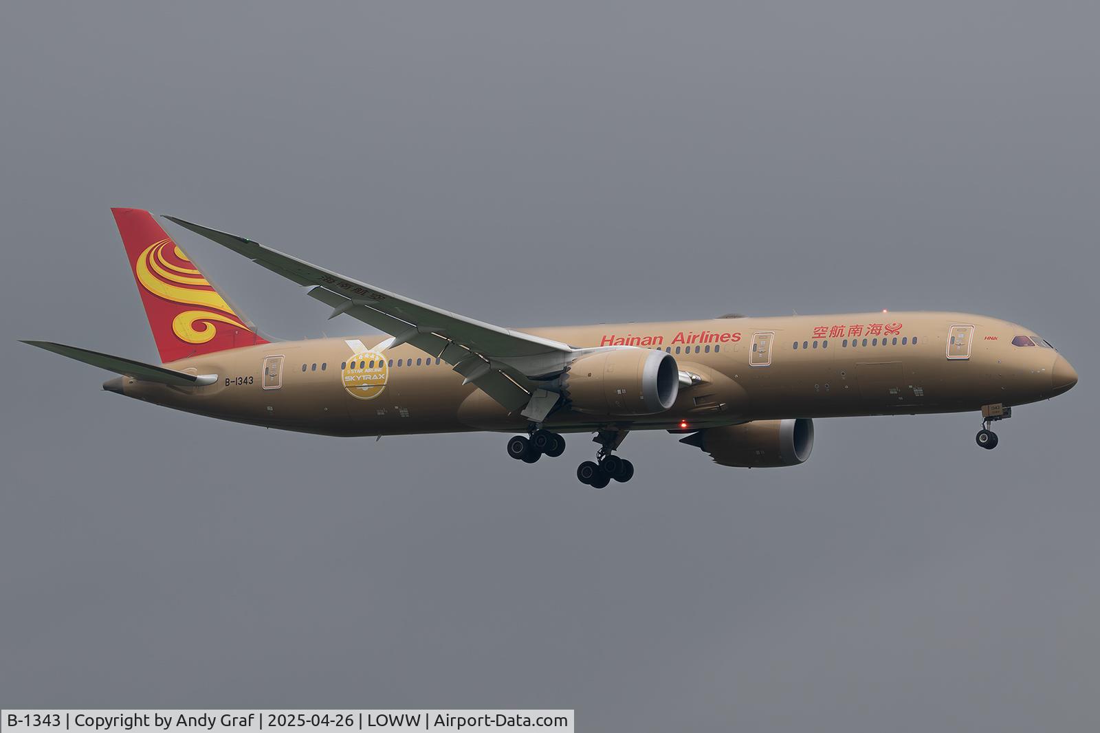 B-1343, 2017 Boeing 787-9 Dreamliner Dreamliner C/N 62724 / 648, Hainan 787-9