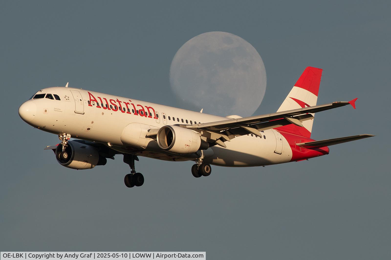 OE-LBK, 2003 Airbus A320-214 C/N 1931, Austrian A320