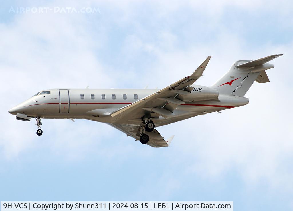 9H-VCS, 2022 Bombardier Challenger 350 (BD-100-1A10) C/N 20923, Landing rwy 24R