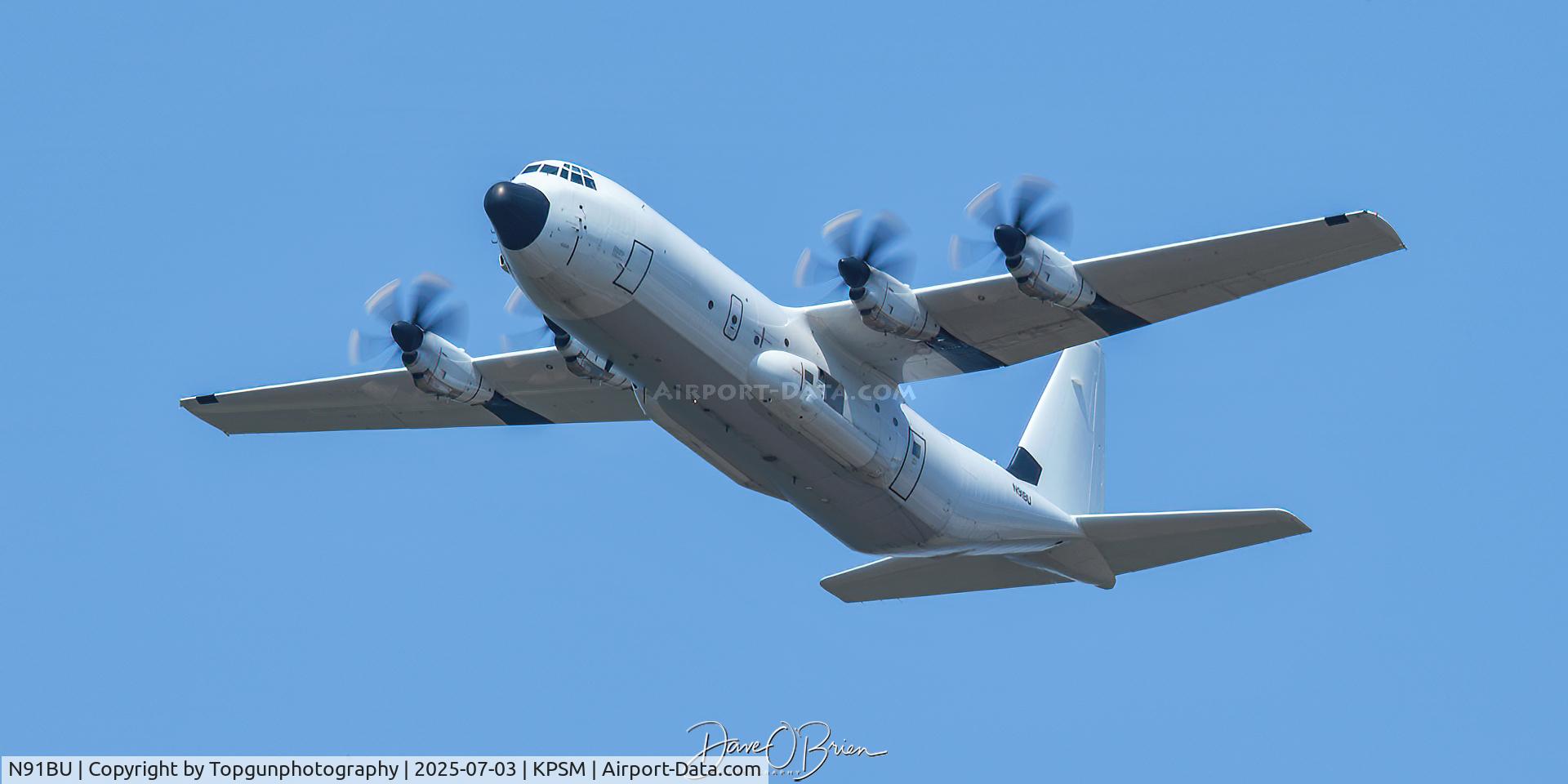 N91BU, 2023 Lockheed Martin LM-100J Super Hercules C/N 382-5967, Off of RW16