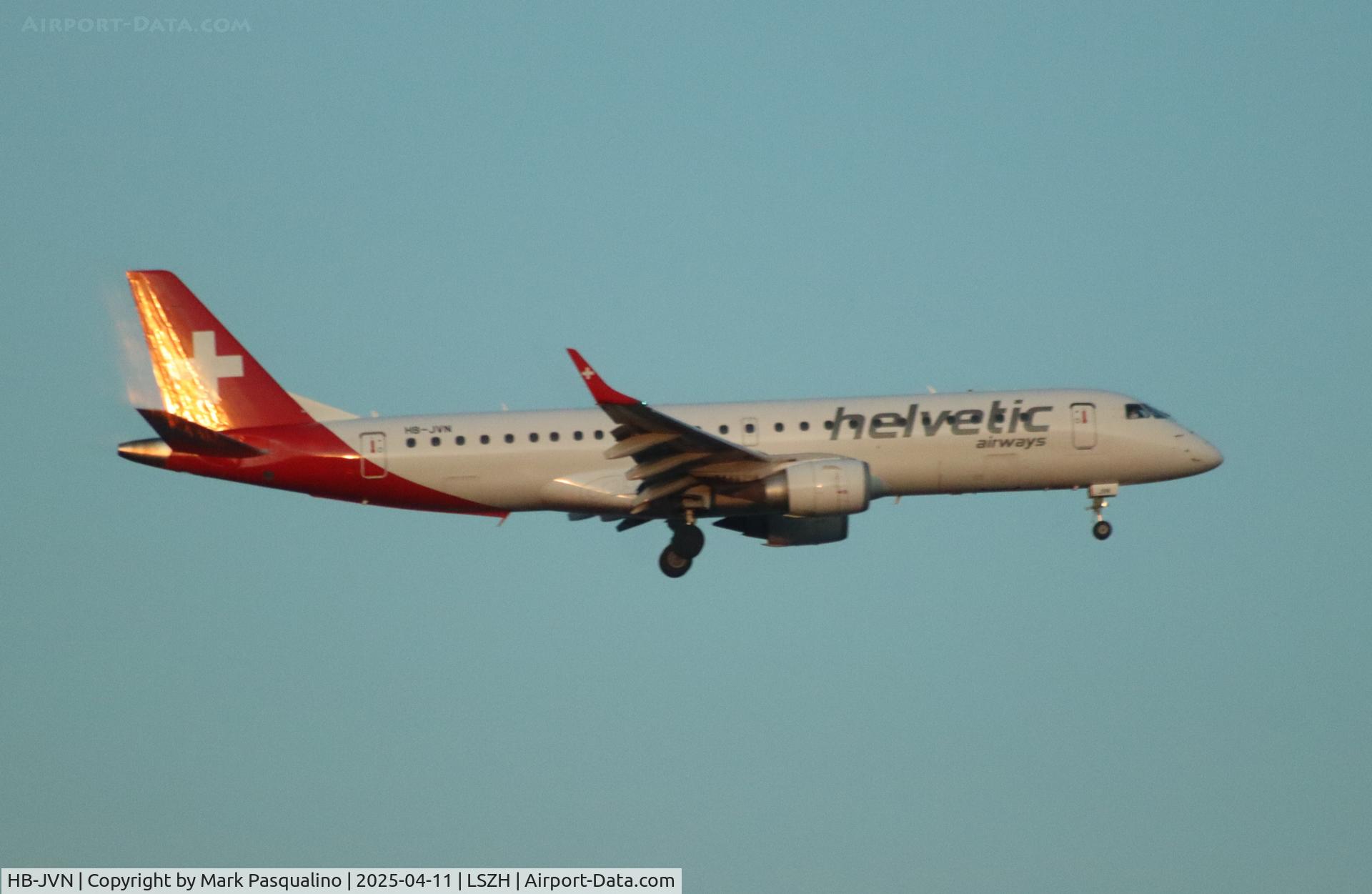HB-JVN, 2009 Embraer 190LR (ERJ-190-100LR) C/N 19000285, ERJ-190-100LR