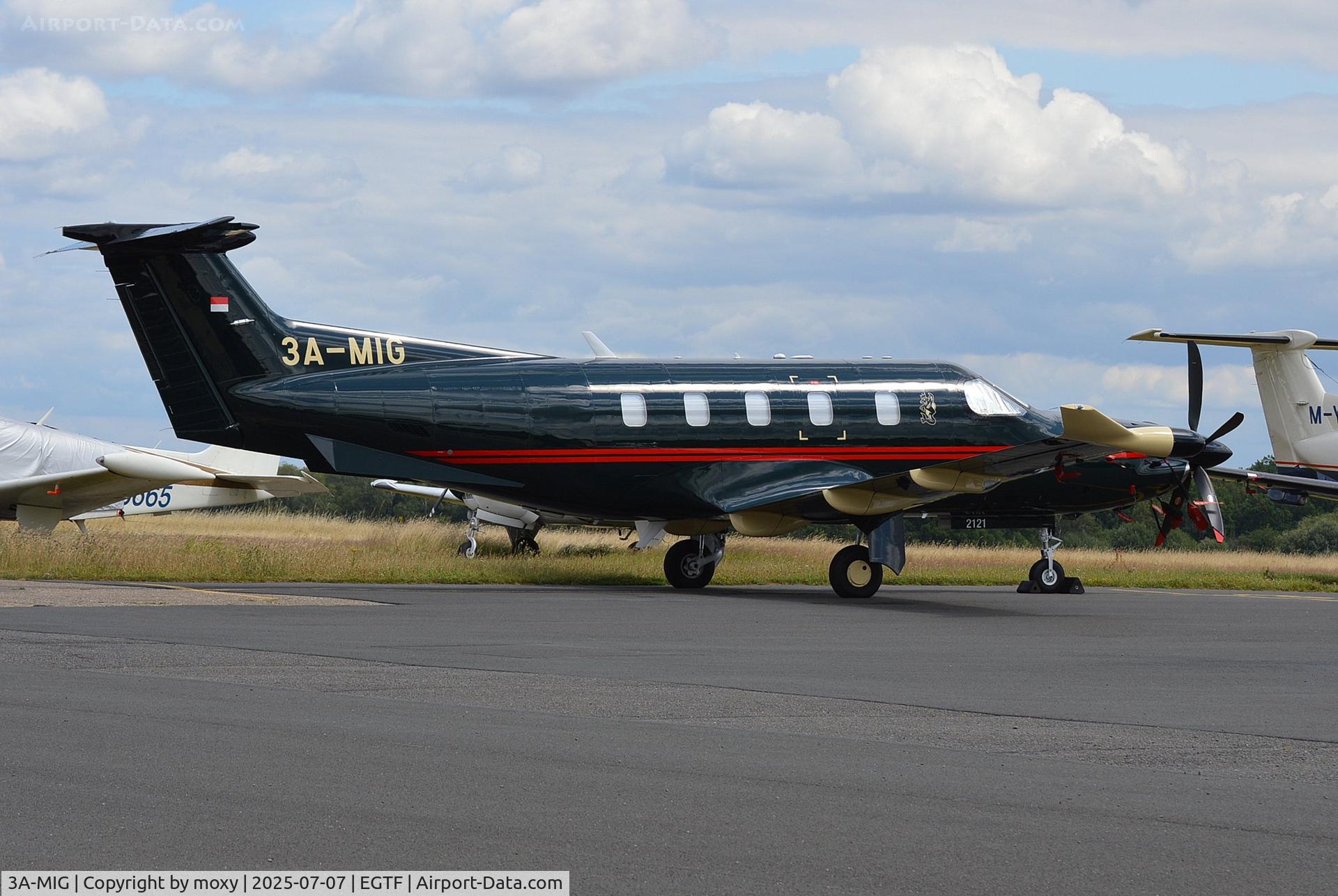3A-MIG, 2016 Pilatus PC-12/47E C/N 1651, Pilatus PC-12/47E at Fairoaks.