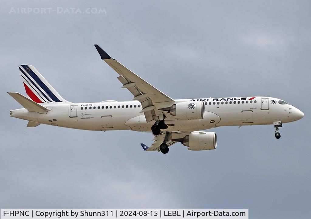 F-HPNC, 2023 Airbus Canada A220-300 C/N 55230, Landing rwy 24R