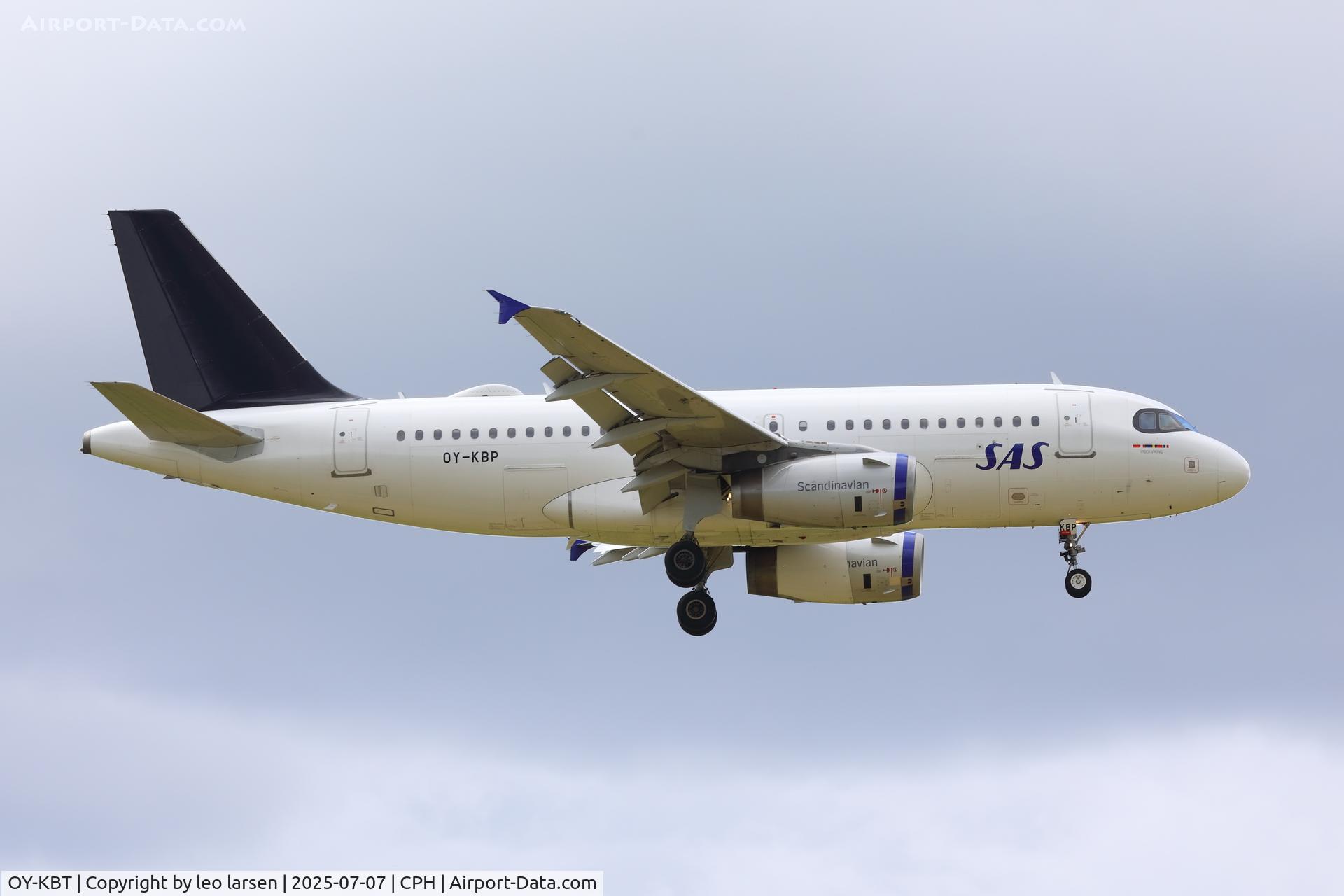 OY-KBT, 2007 Airbus A319-131 C/N 3292, Copenhagen 7.7.2025
