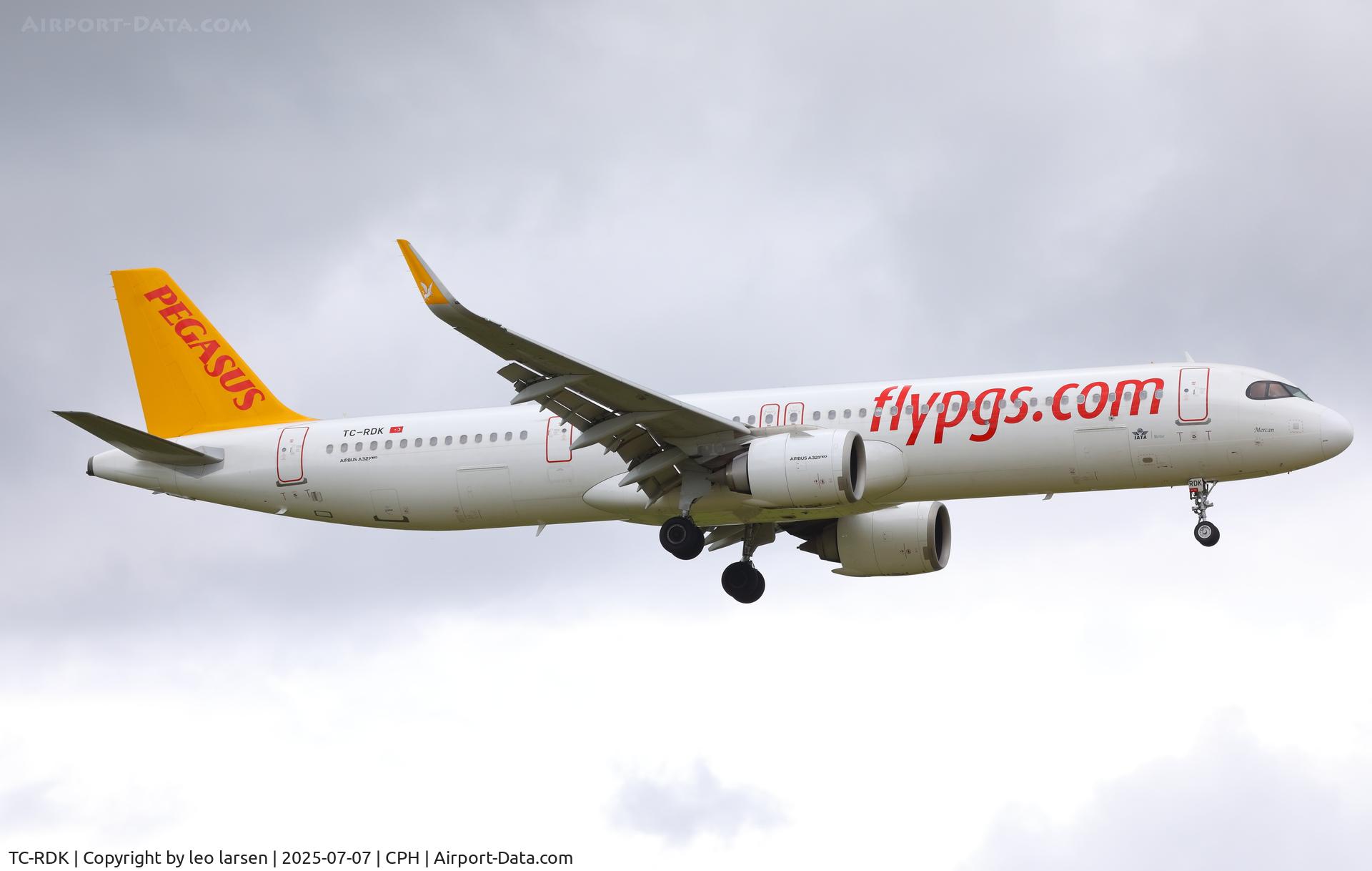 TC-RDK, 2023 Airbus A321-251 NX C/N 11281, Copenhagen 7.7.2025