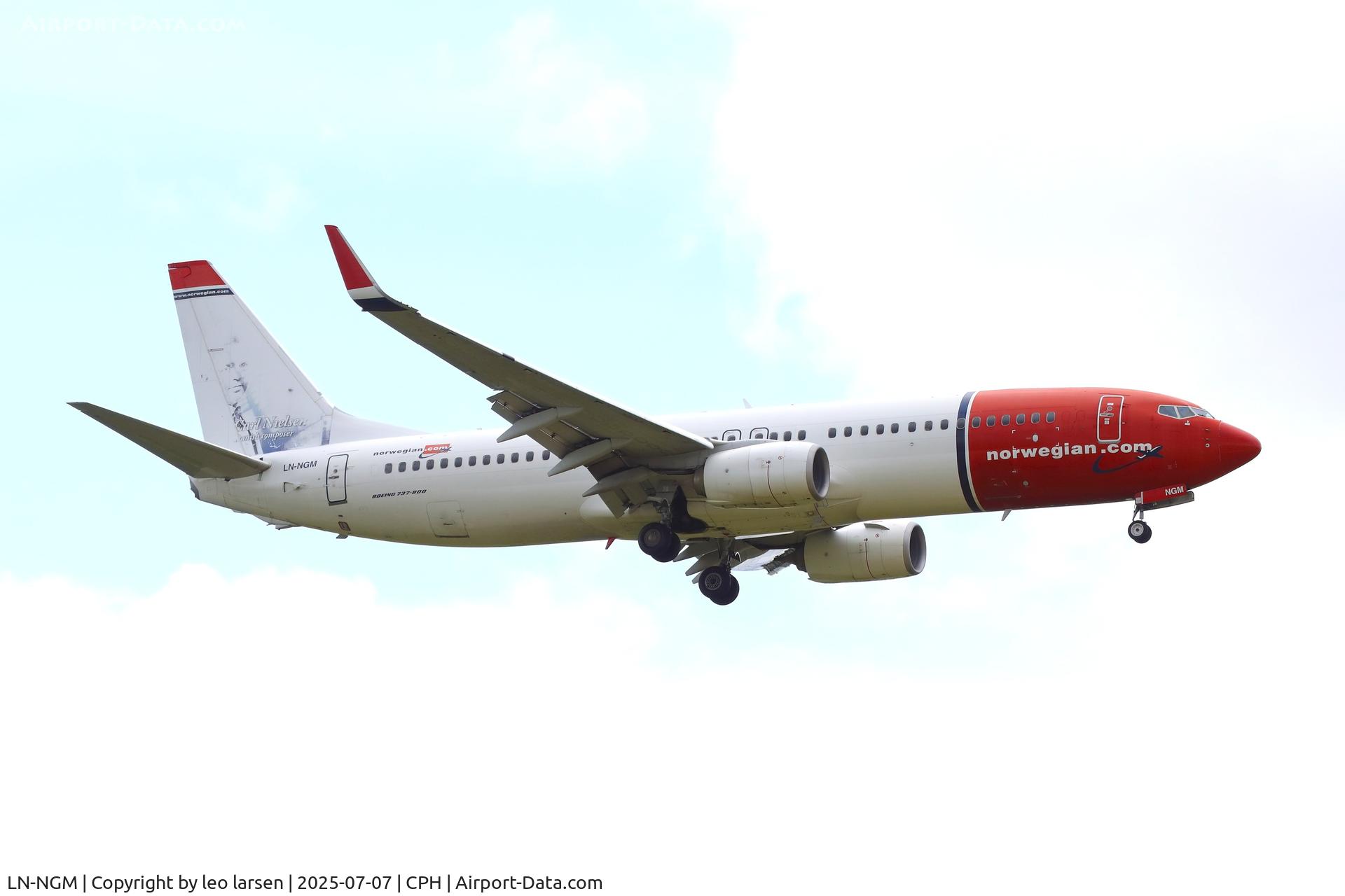 LN-NGM, 2013 Boeing 737-8JP C/N 39024, Copenhagen 7.7.2025