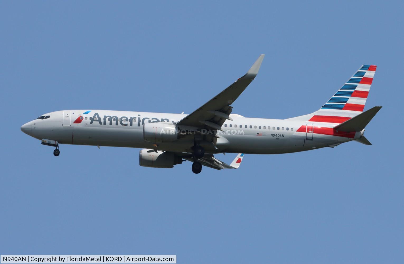 N940AN, 2000 Boeing 737-823 C/N 30598, AAL 738 zx clt-ord