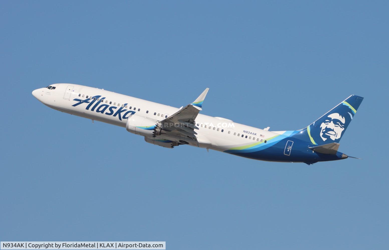 N934AK, 2022 Boeing 737-9 MAX C/N 43374, ASA 737-9 zx lax-bze, mzbz