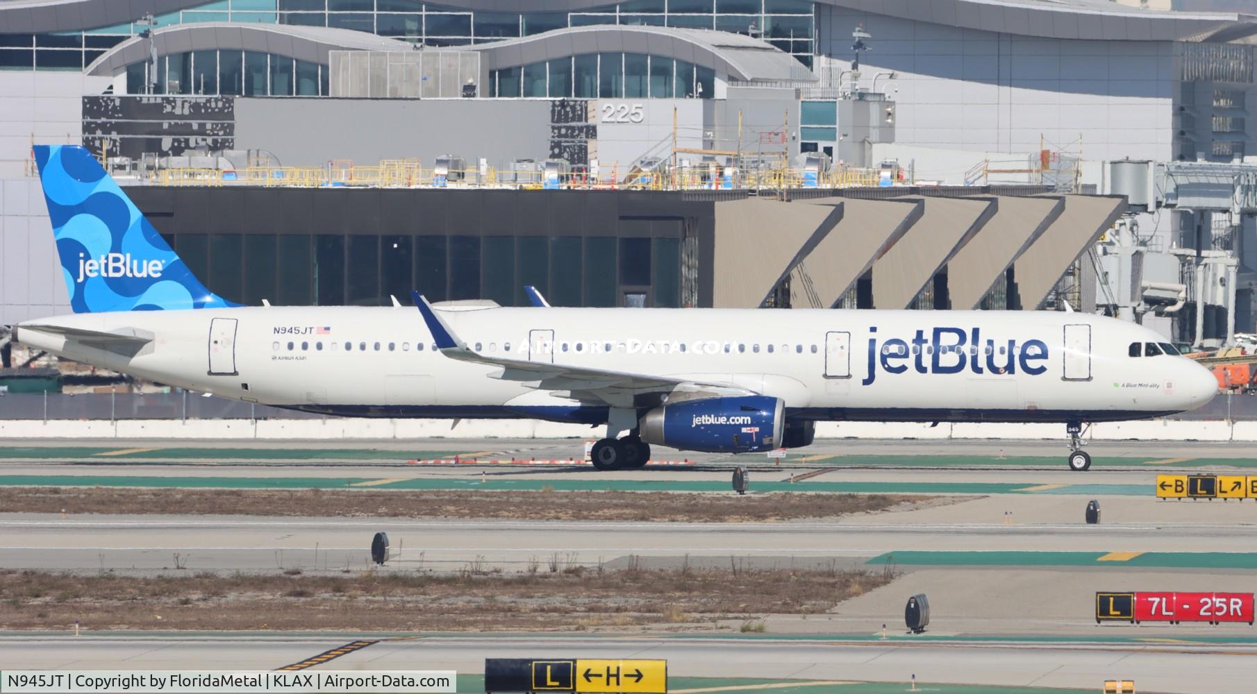 N945JT, 2014 Airbus A321-231 C/N 6390, JBU A321 zx bos-lax