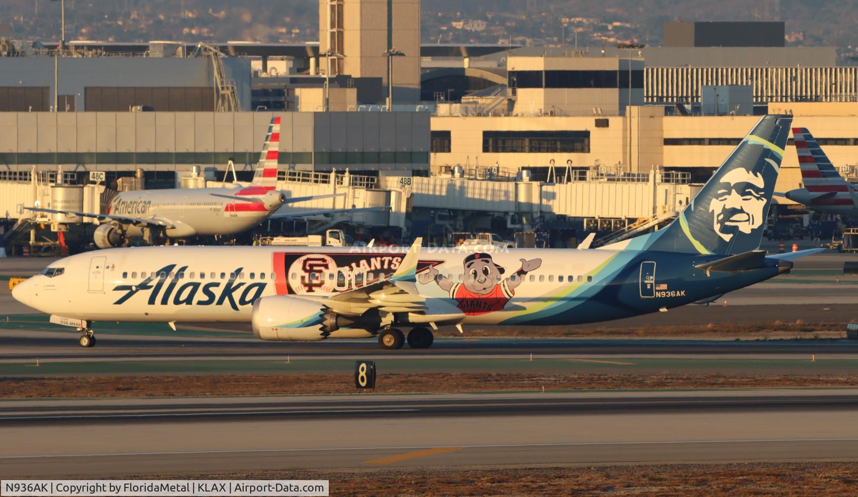 N936AK, 2022 Boeing 737-9 MAX C/N 43379, ASA 737-9 Lou Seals zx pvr,mmpr-lax