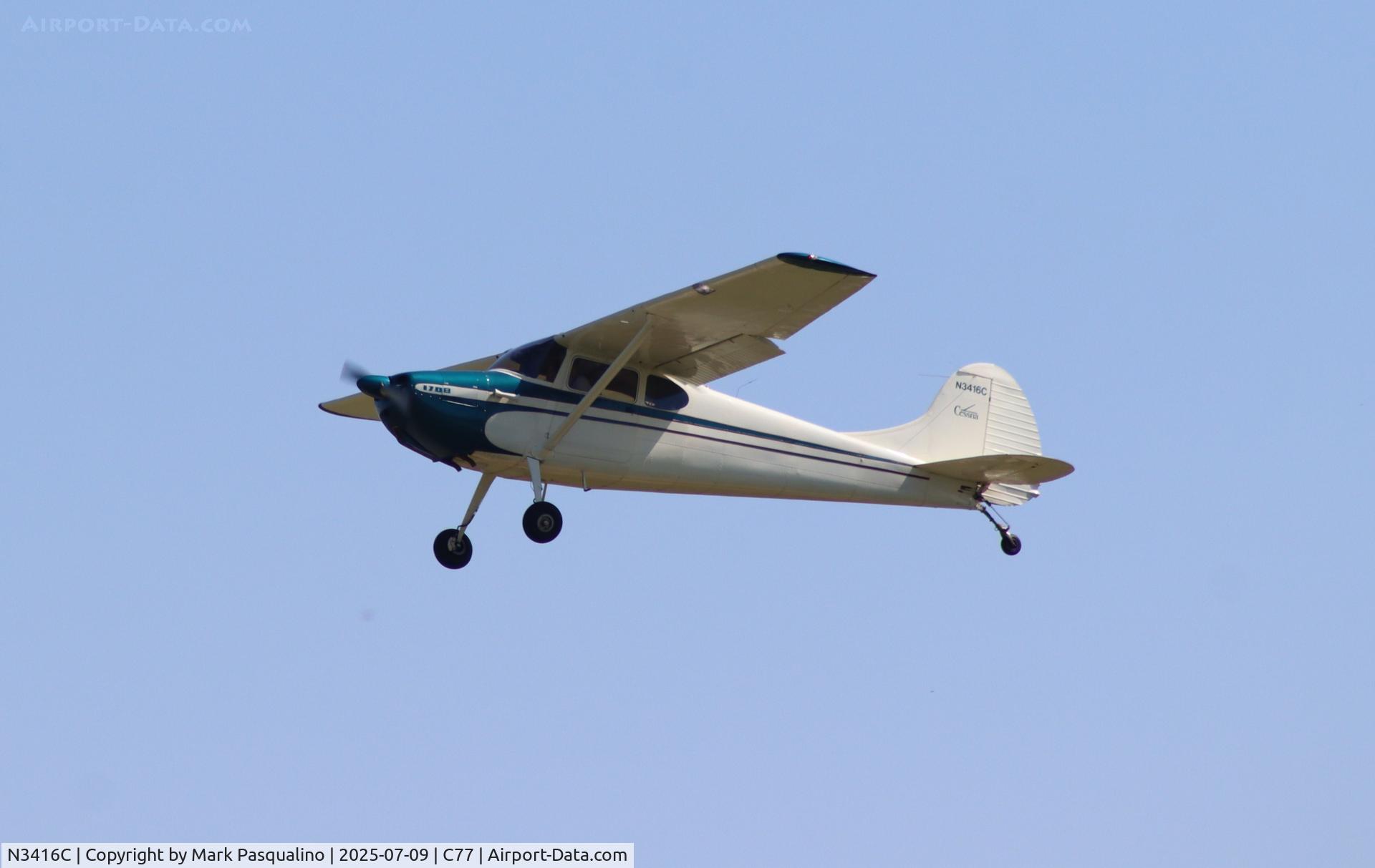 N3416C, 1954 Cessna 170B C/N 26459, Cessna 170B