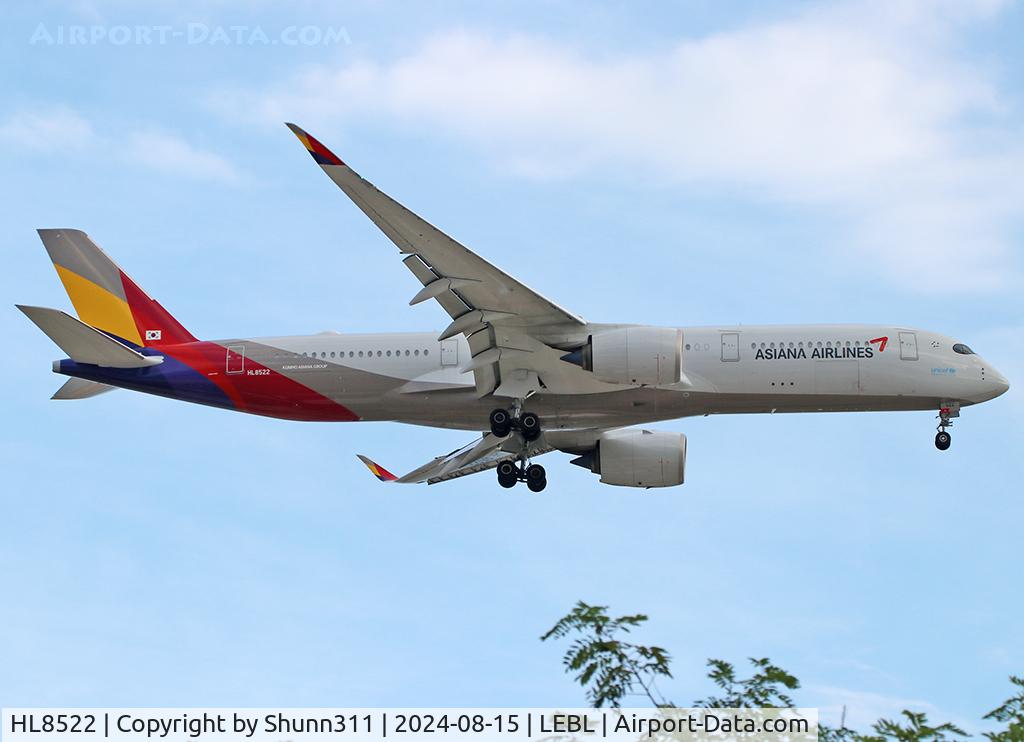 HL8522, 2023 Airbus A350-941 C/N 0602, Landing rwy 24R