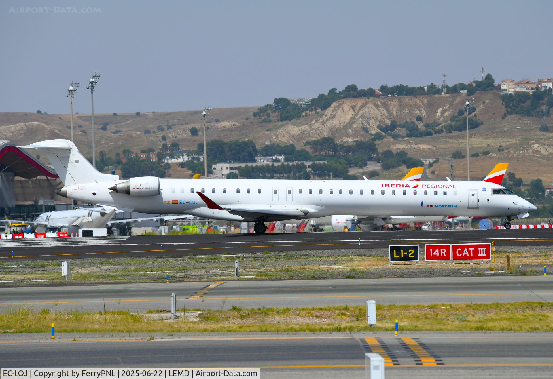 EC-LOJ, 2011 Bombardier CRJ-1000ER NG (CL-600-2E25) C/N 19018, Air Nosrtum CL1000 operating for Iberia Regional