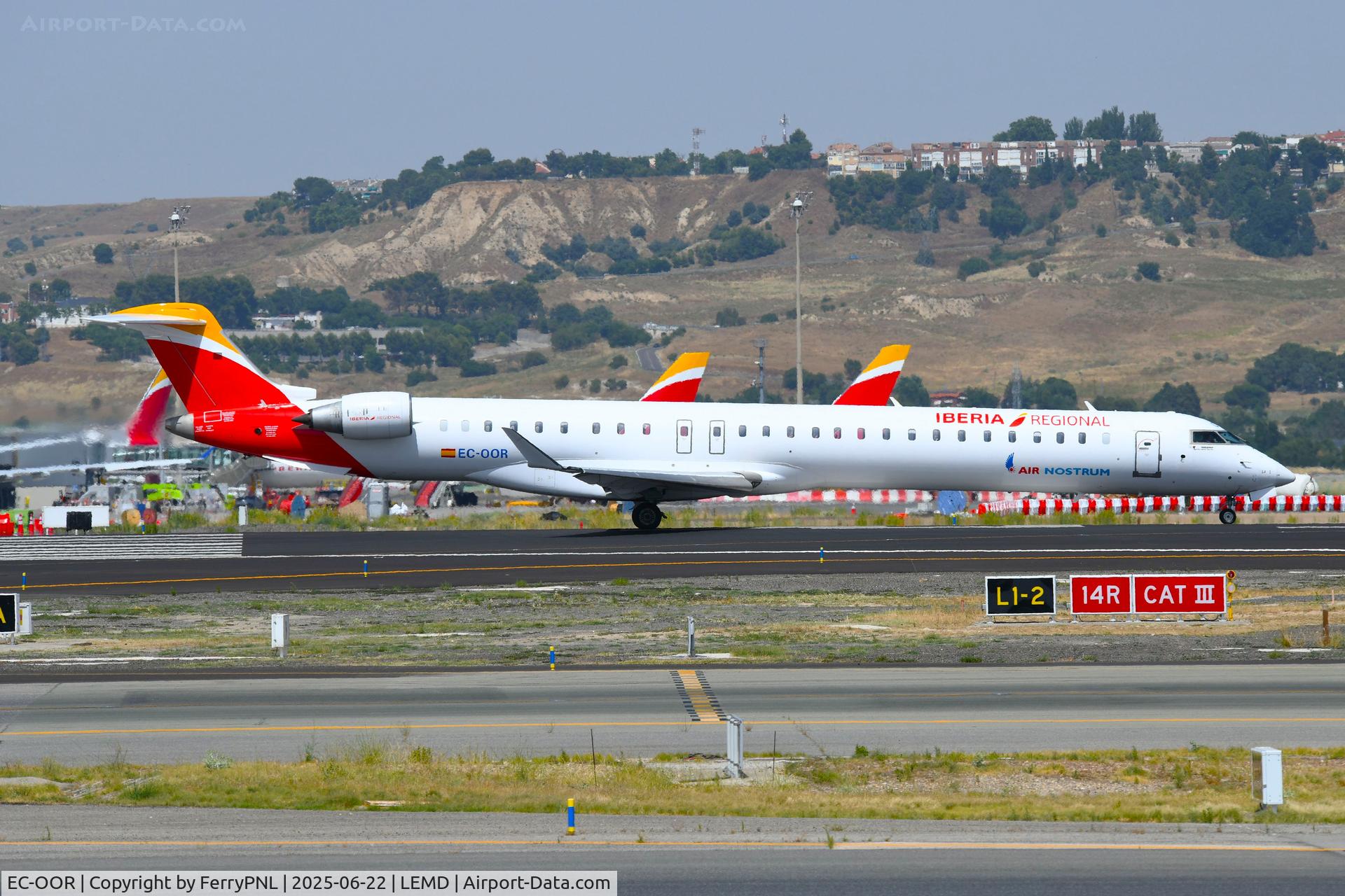 EC-OOR, 2015 Bombardier CRJ-1000EL C/N 19041, Departure for IB CL1000, delivered 2 days earlier to Air Nostrum