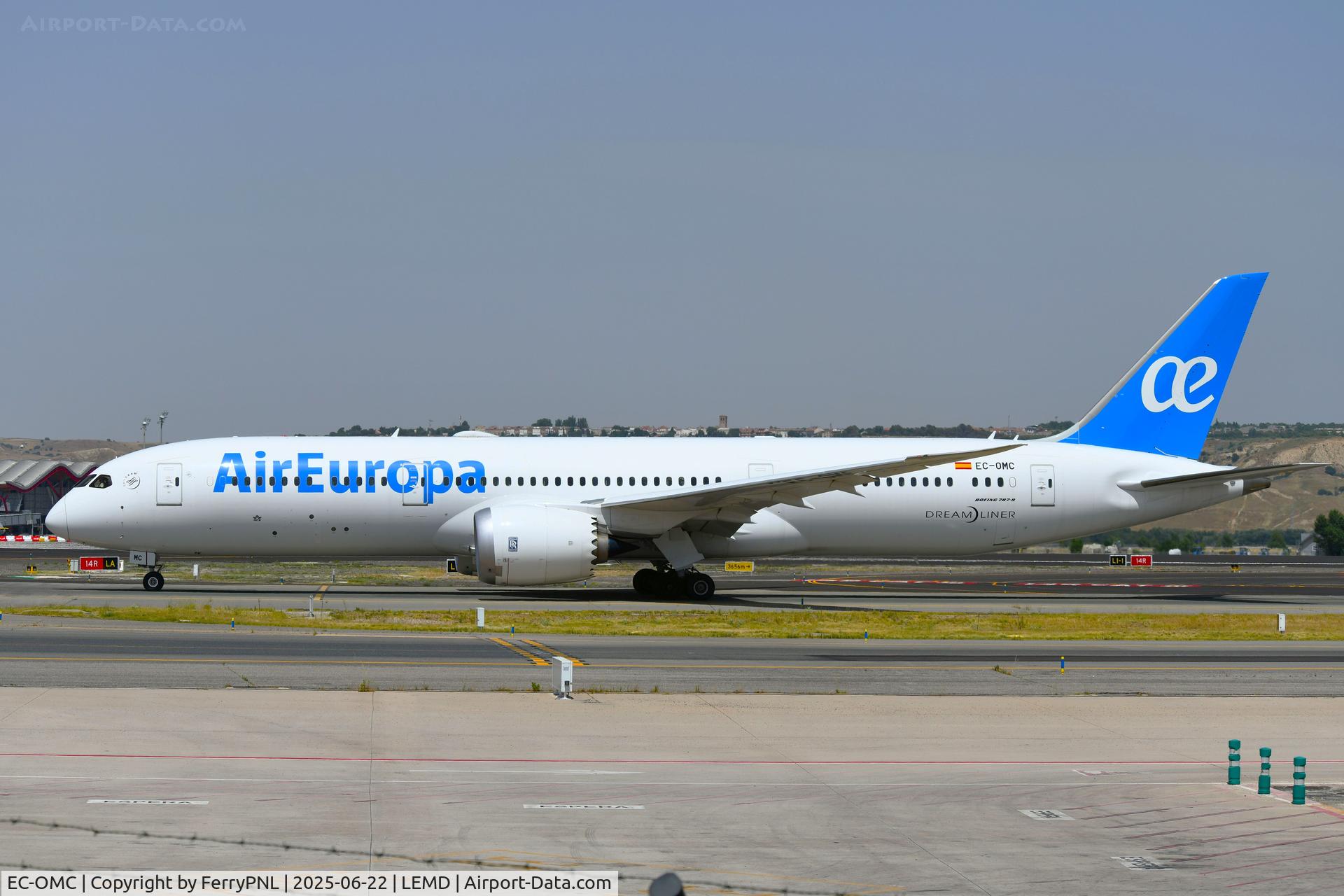 EC-OMC, 2021 Boeing 787-9 Dreamliner Dreamliner C/N 62523, Departure of Air Europa B789