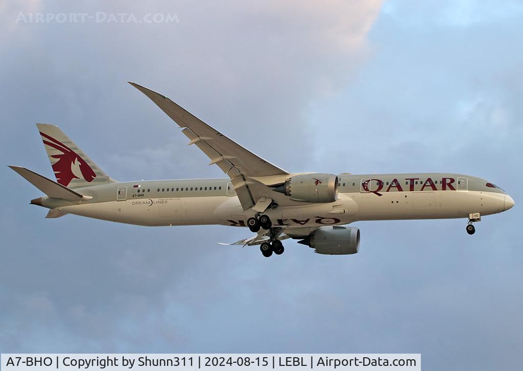 A7-BHO, 2021 Boeing 787-9 Dreamliner C/N 64223, LAnding rwy 24R