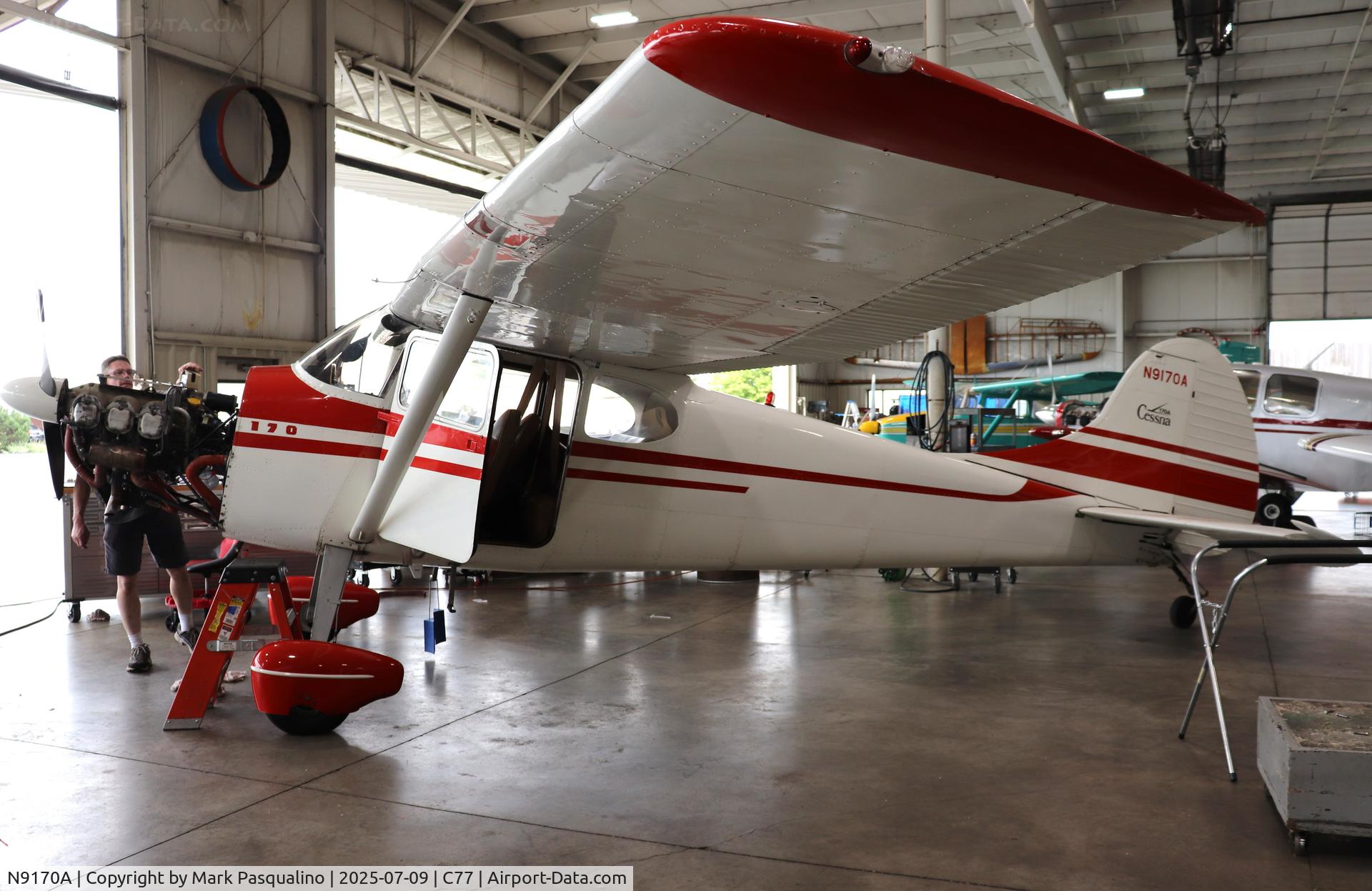 N9170A, 1950 Cessna 170A C/N 19361, Cessna 170A