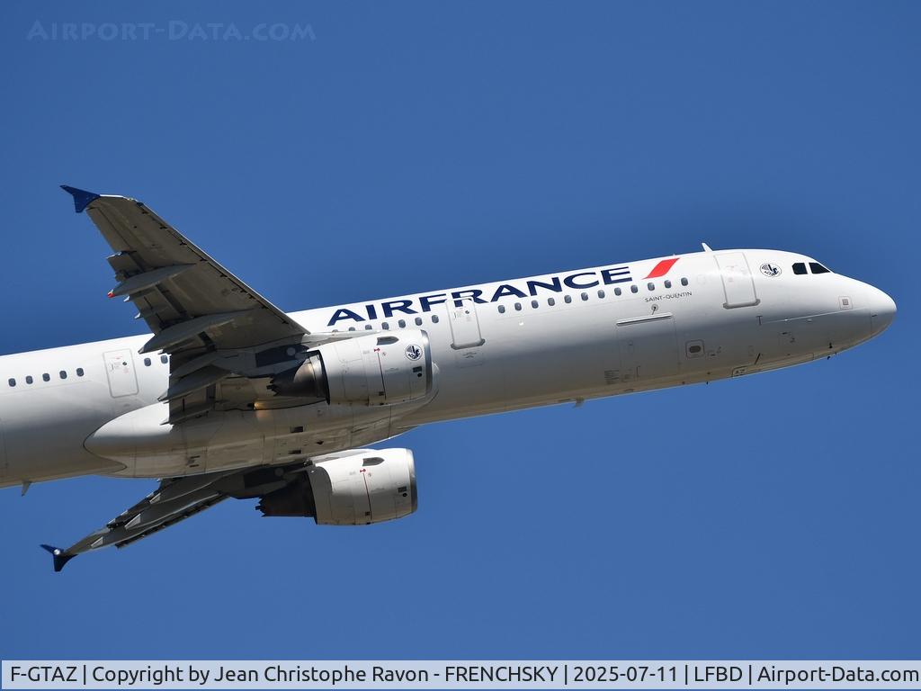 F-GTAZ, 2011 Airbus A321-212 C/N 4901, AF7433 to Paris CDG