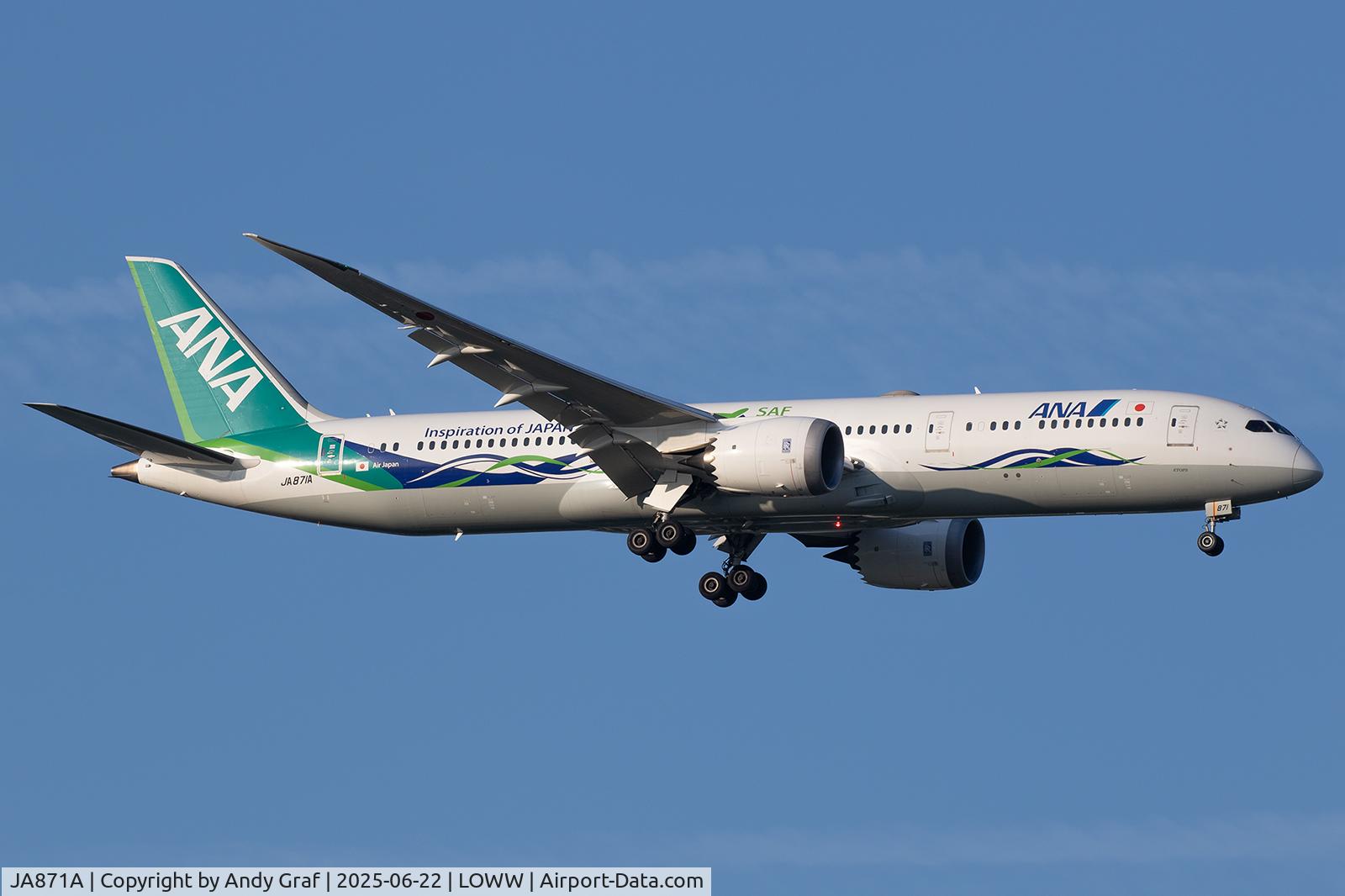 JA871A, 2015 Boeing 787-9 Dreamliner C/N 34534, ANA 787-9