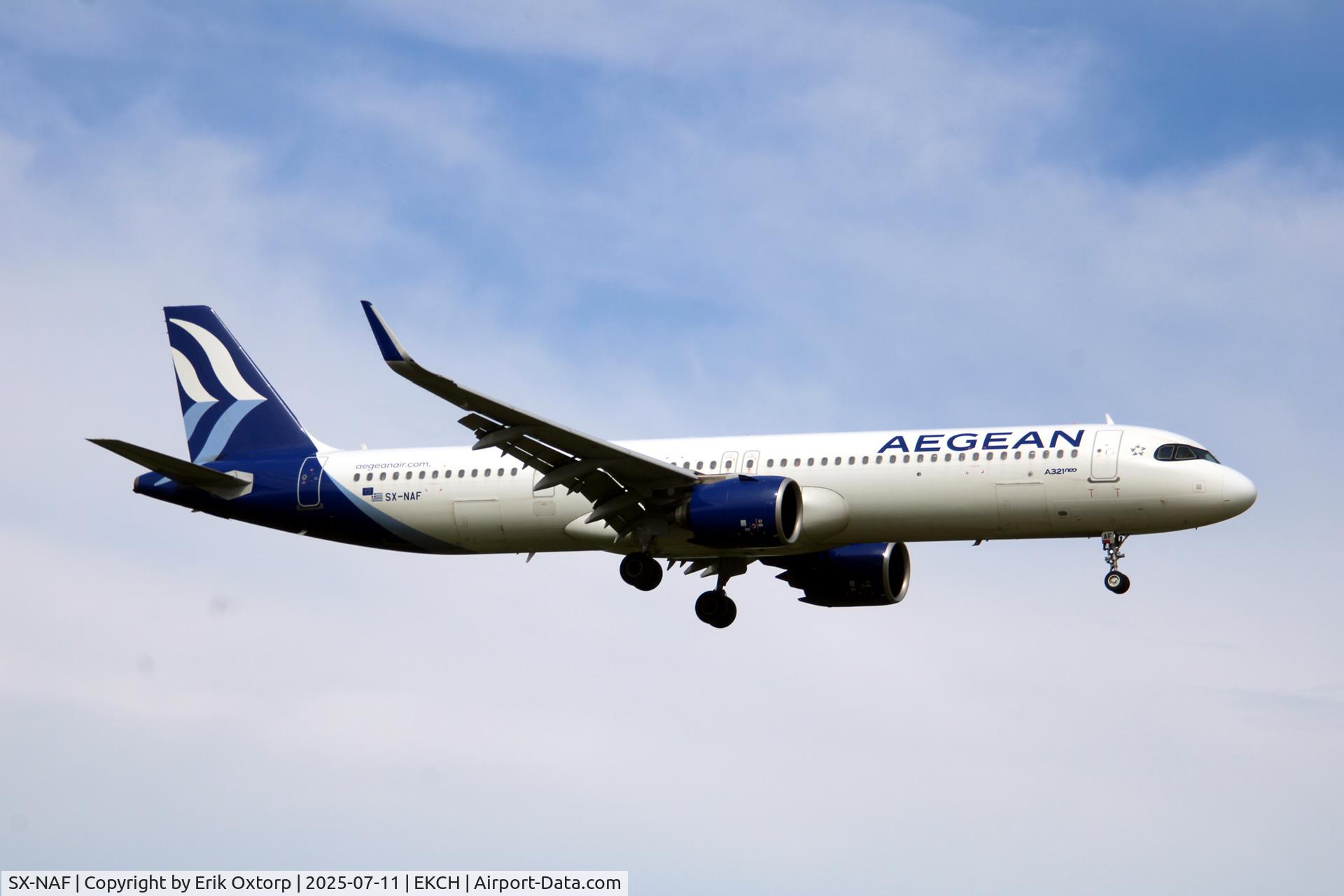 SX-NAF, 2022 Airbus A321-271NX C/N 10920, SX-NAF landing rw 04L