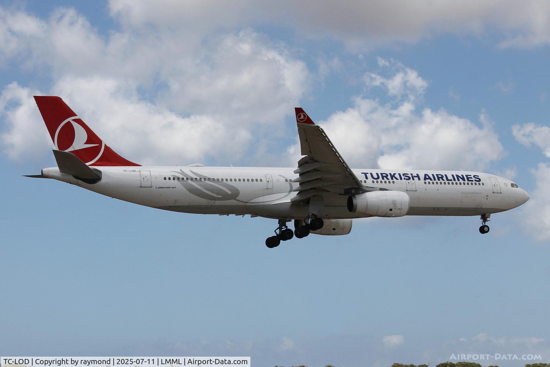 TC-LOD, 2014 Airbus A330-343 C/N 1554, Turkish Airlines operated an Airbus A330-343 reg TC-LOD from Istanbul seen here landing on RW31 in Malta.