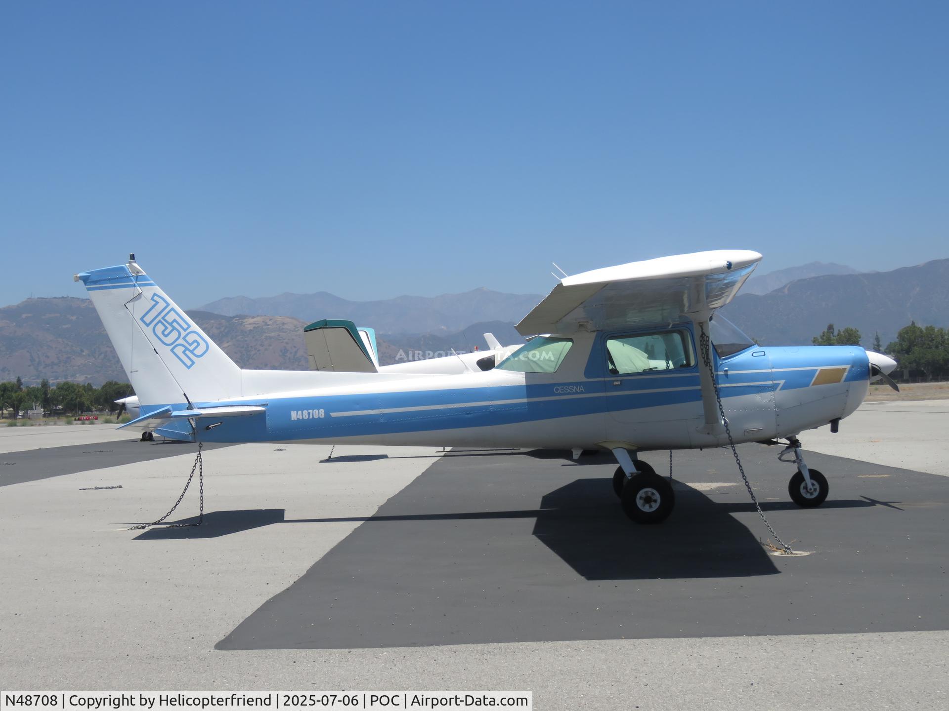 N48708, 1977 Cessna 152 C/N 15280934, Parked in east transit parking