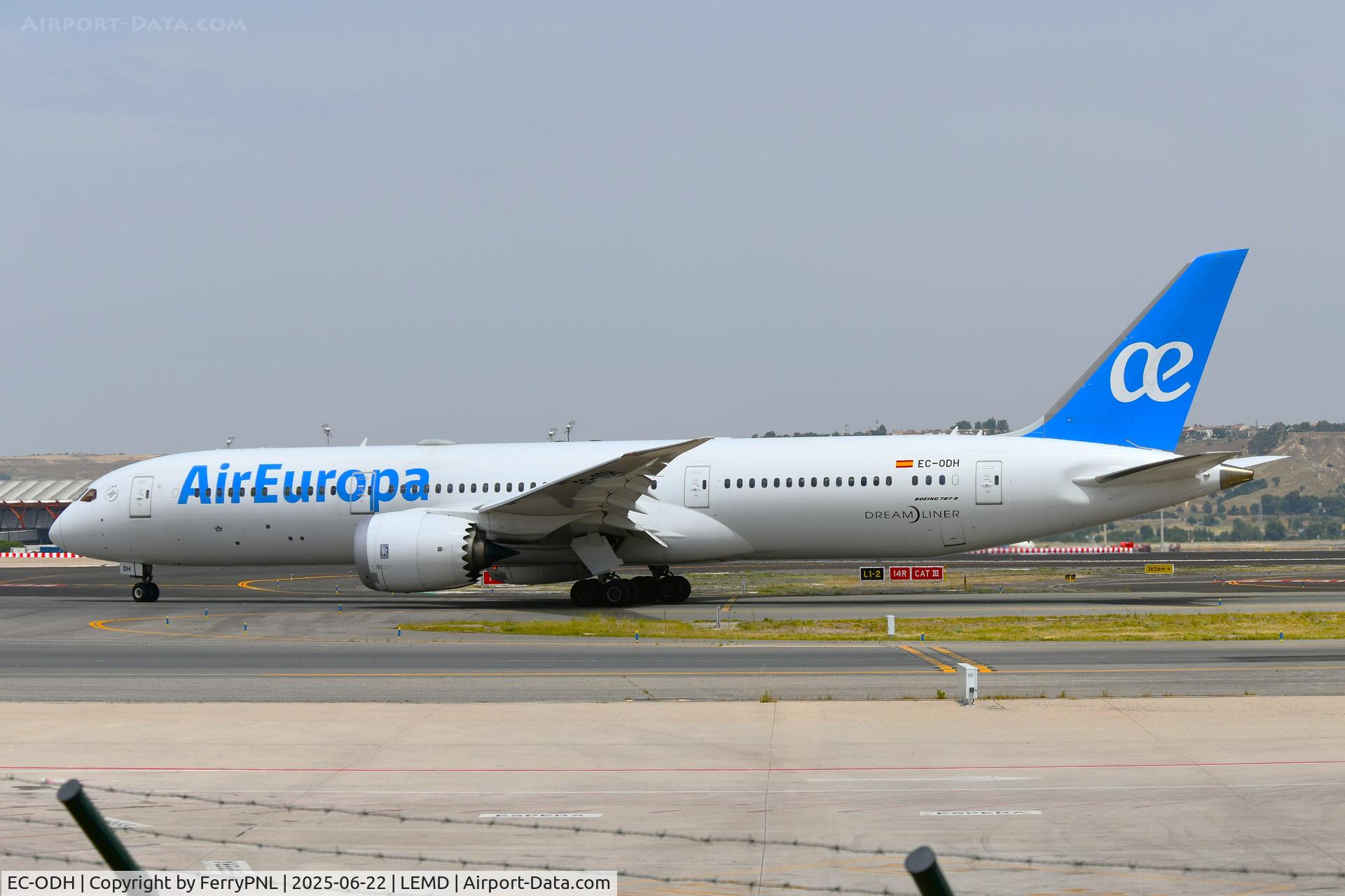 EC-ODH, Boeing 787-9 Dreamliner Dreamliner C/N 62146, Departure for Air Europa B789