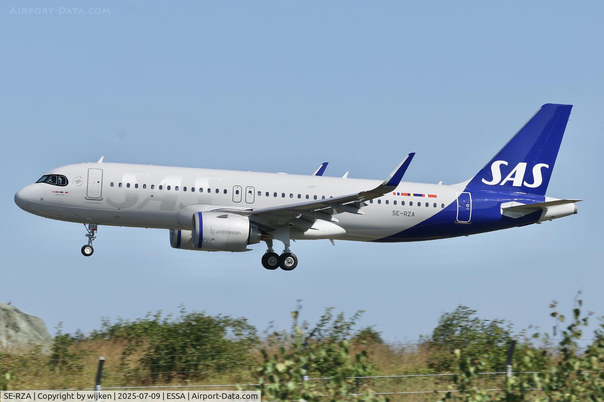 SE-RZA, 2025 Airbus A320-251N C/N 12665, Rwy 26