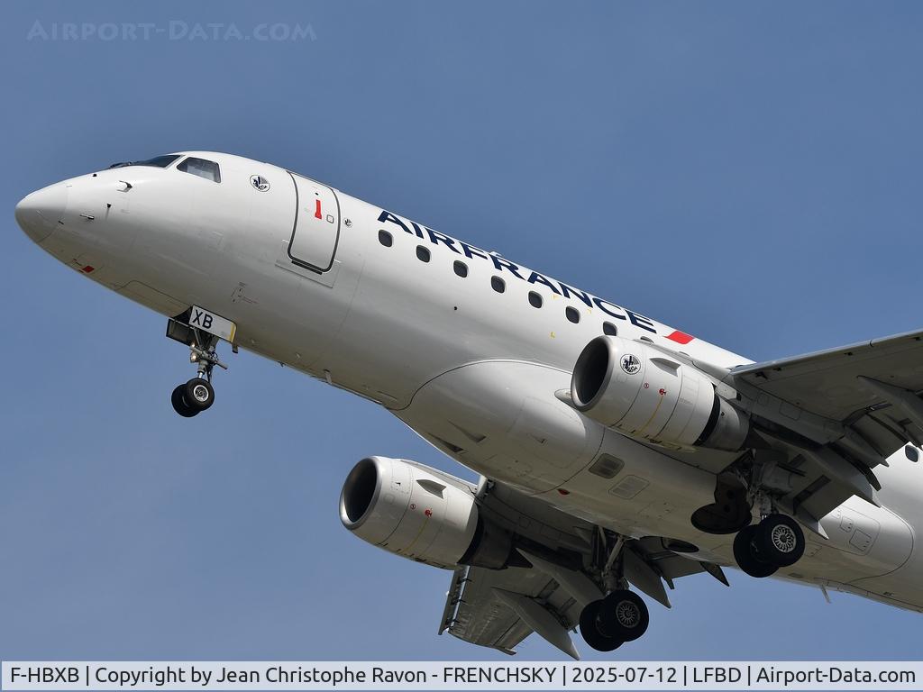 F-HBXB, 2008 Embraer 170LR (ERJ-170-100LR) C/N 17000250, Ajaccio (AJA)	Bordeaux (BOD)	AF7646