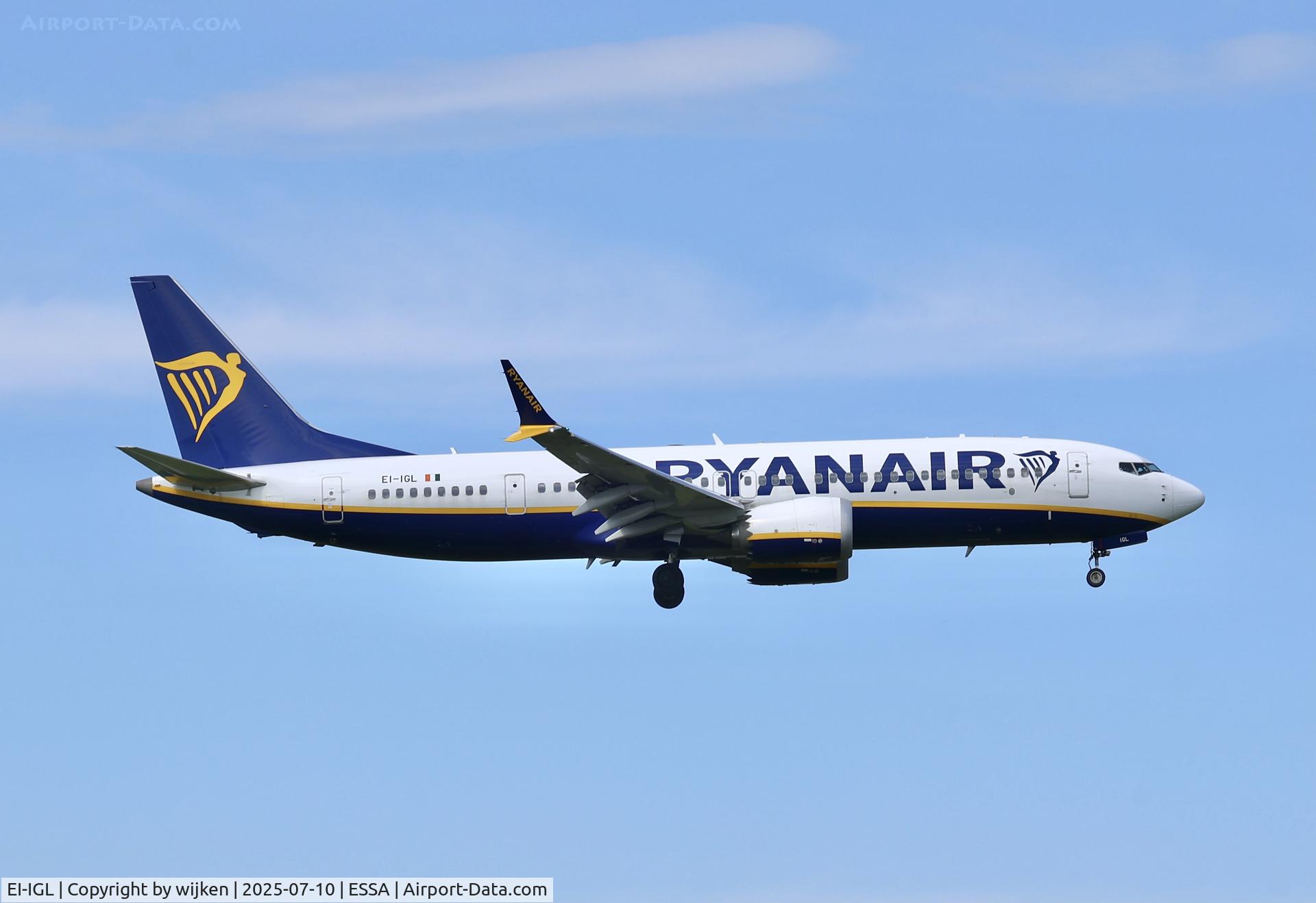 EI-IGL, 2023 Boeing 737-8-200 MAX C/N 62351, Rwy 01L