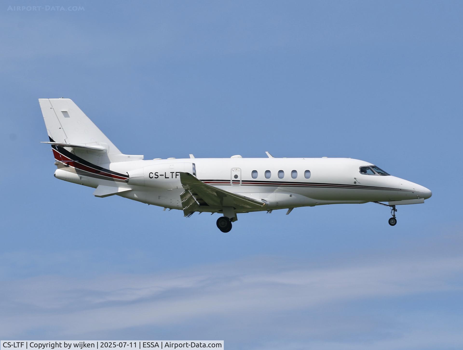 CS-LTF, 2018 Cessna 680A Citation Latitude C/N 680A-0123, Rwy 01L