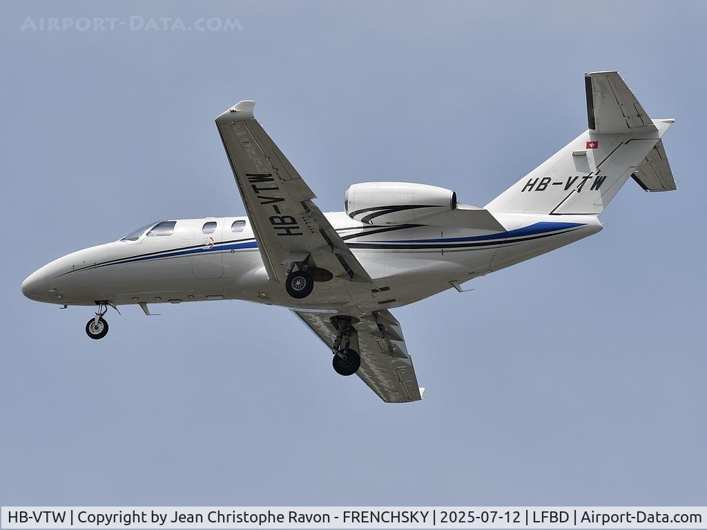 HB-VTW, 2019 Cessna 525 Citation M2 C/N 525-1044, Biarritz (BIQ)	Bordeaux (BOD)	(TSW4W)