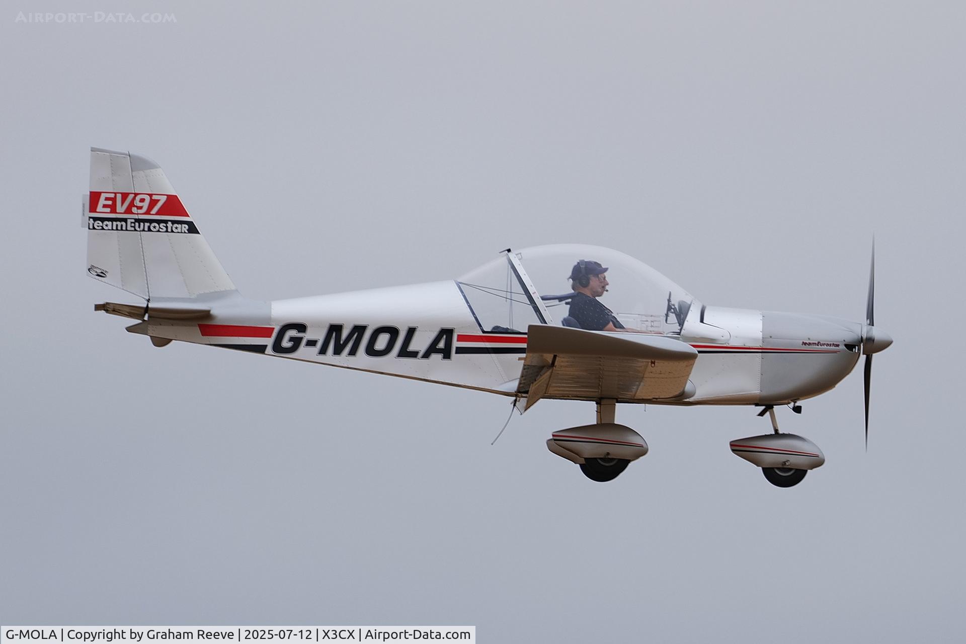 G-MOLA, 2012 Cosmik EV-97 TeamEurostar UK C/N 3937, Departing from Northrepps.