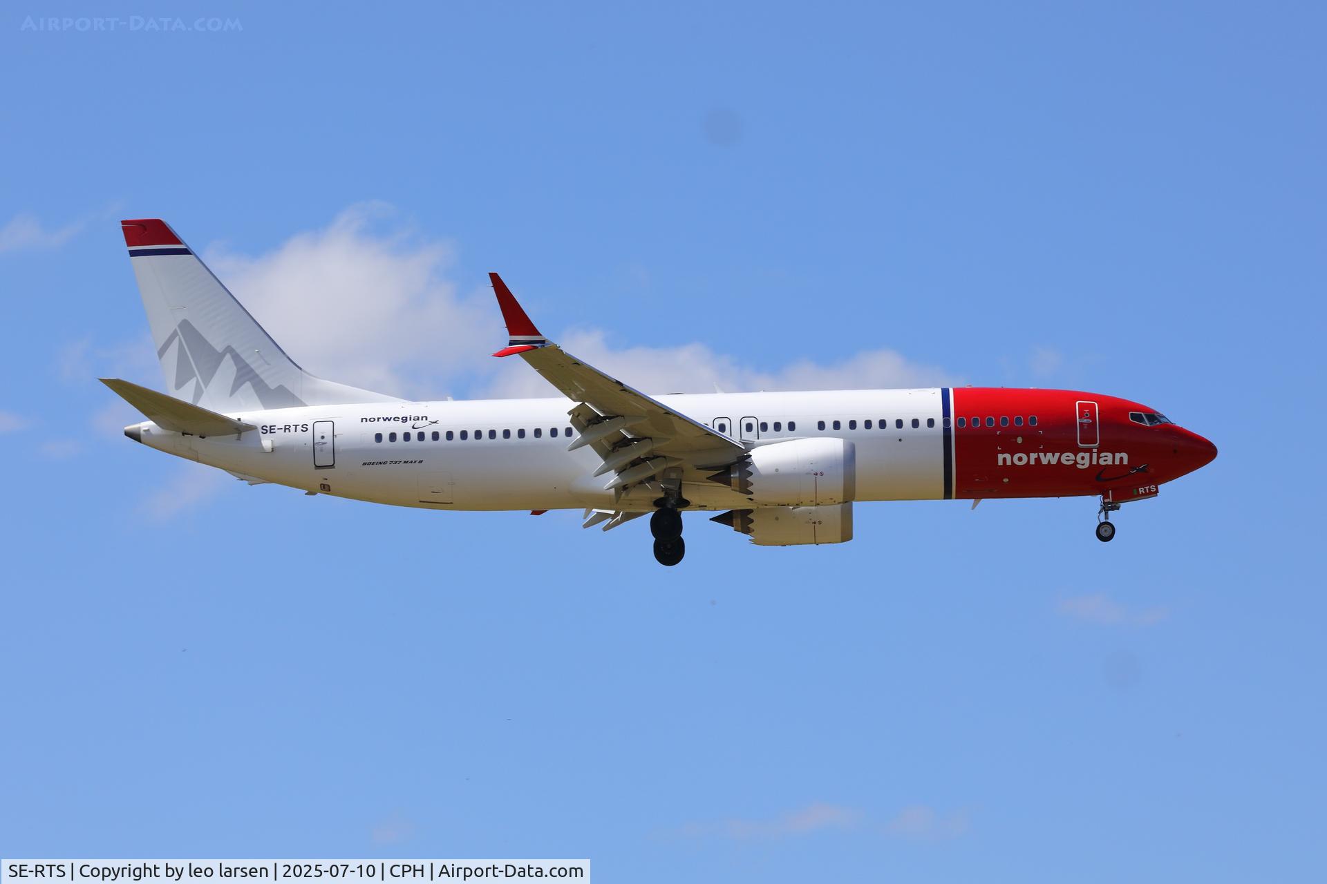 SE-RTS, 2025 Boeing 737-8 MAX C/N 62934, Copenhagen 10.7.2025