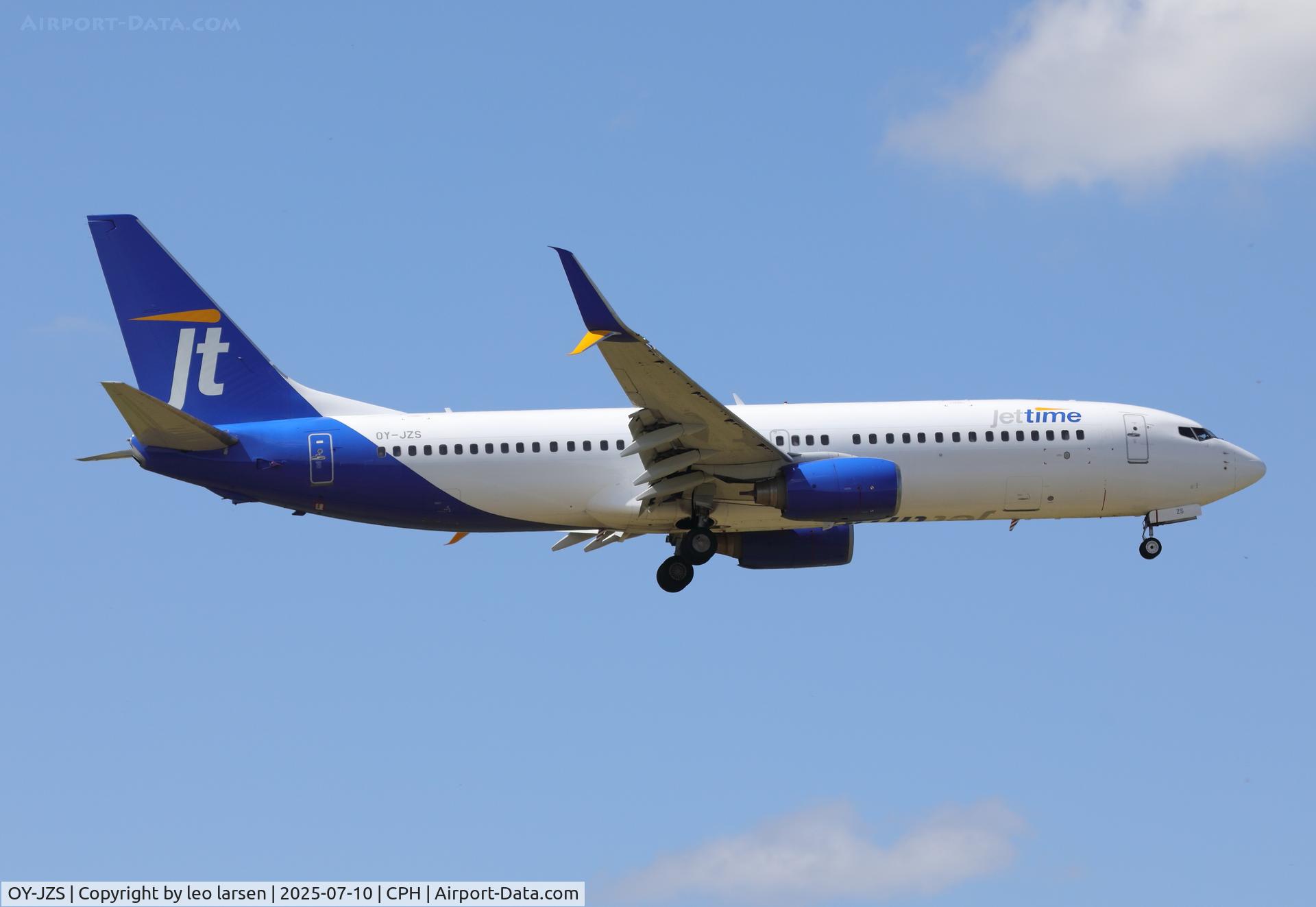 OY-JZS, 2007 Boeing 737-8K5 C/N 35100, Copenhagen 10.7.2025