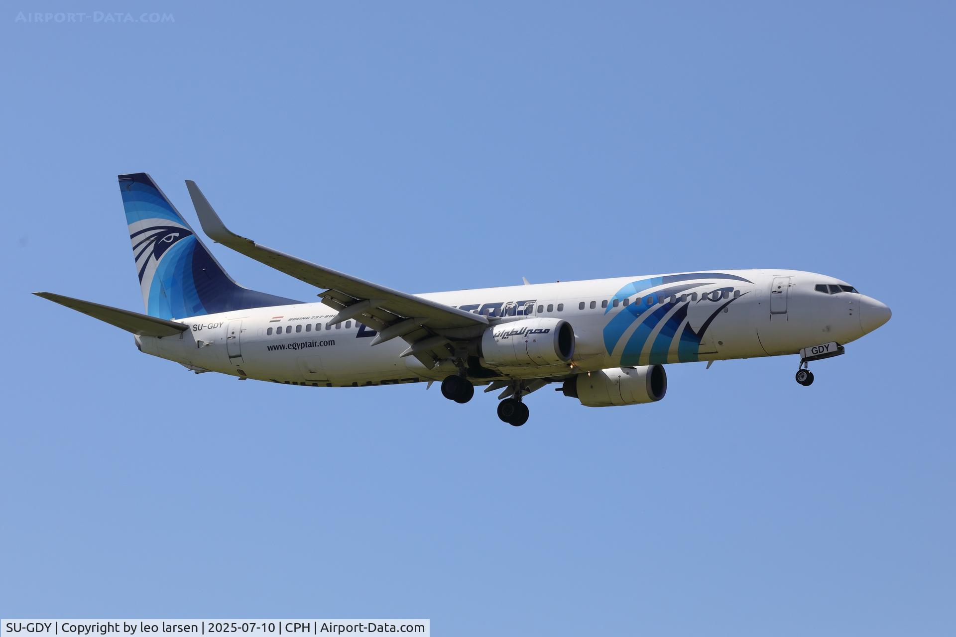 SU-GDY, 2010 Boeing 737-866 C/N 40758, Copenhagen 10.7.2025