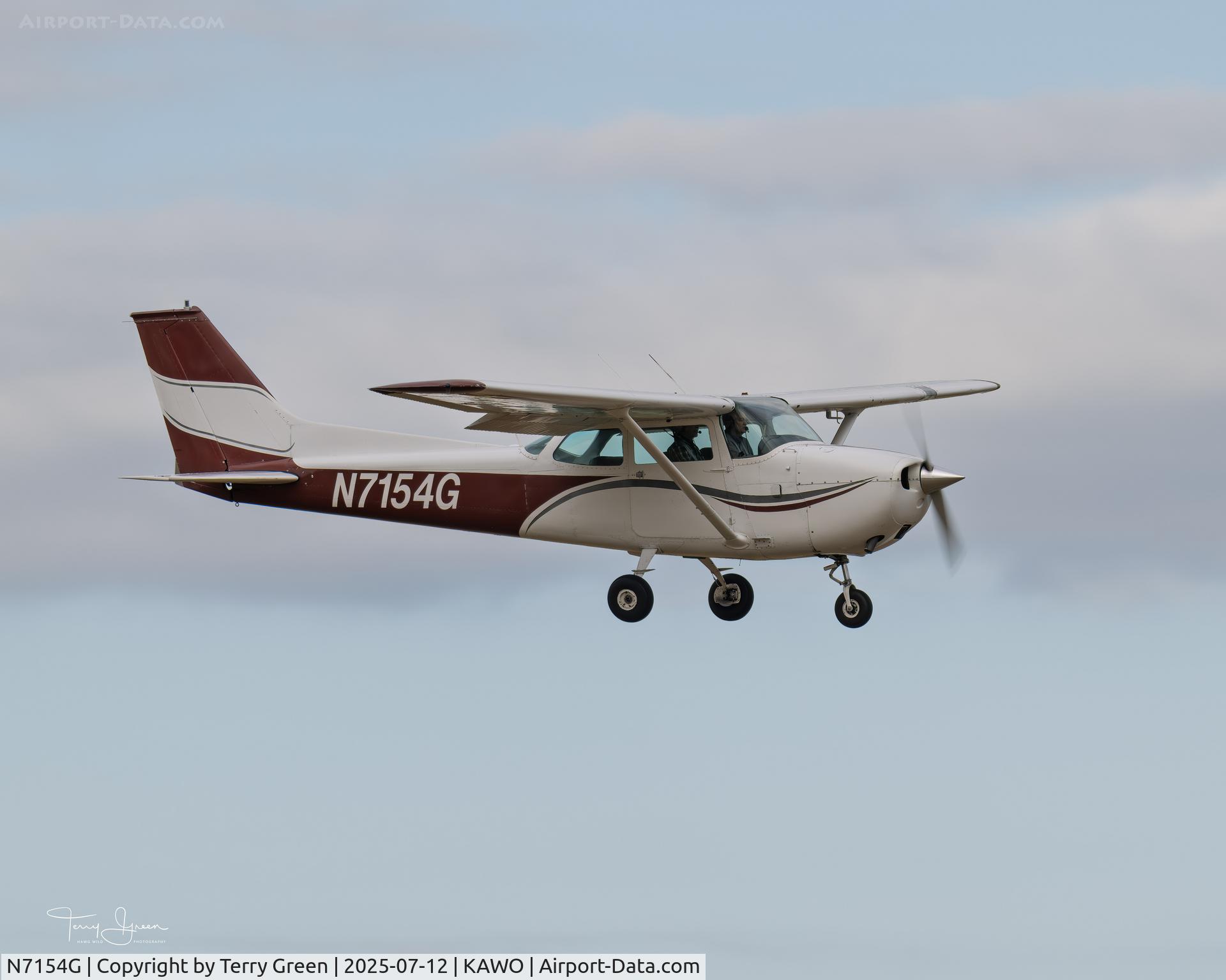 N7154G, 1970 Cessna 172K Skyhawk C/N 17258854, KAWO