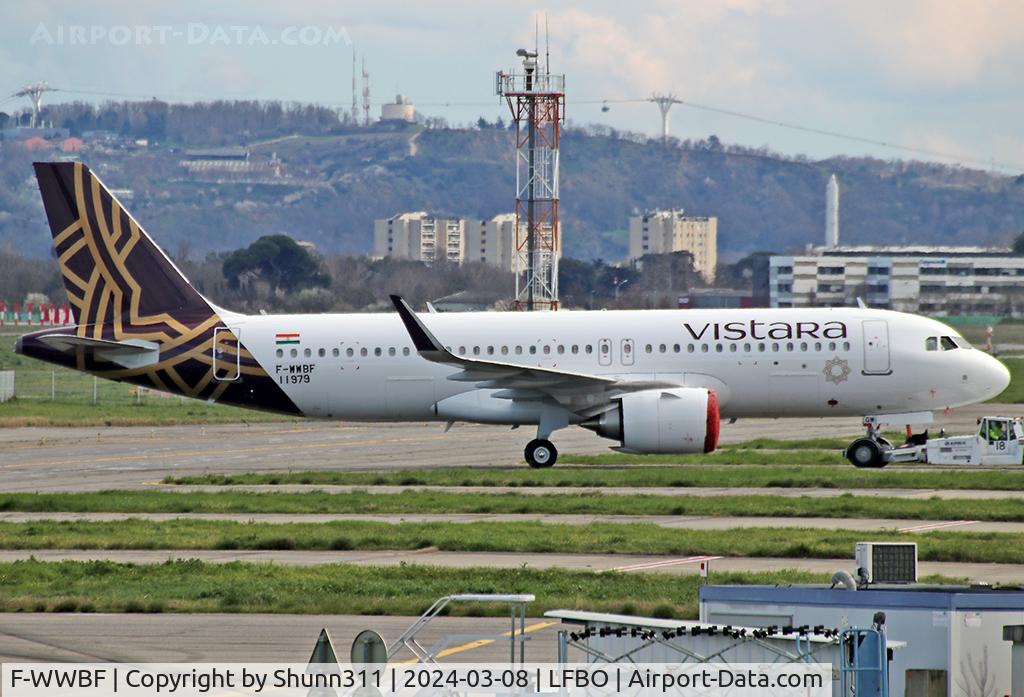 F-WWBF, 2024 Airbus A320-251N C/N 11979, C/n 11979 - To be VT-TQW