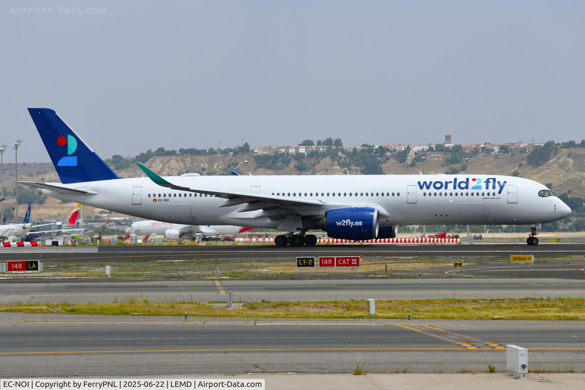 EC-NOI, 2020 Airbus A350-941 C/N 0448, World2Fly A359 lining-up for departure