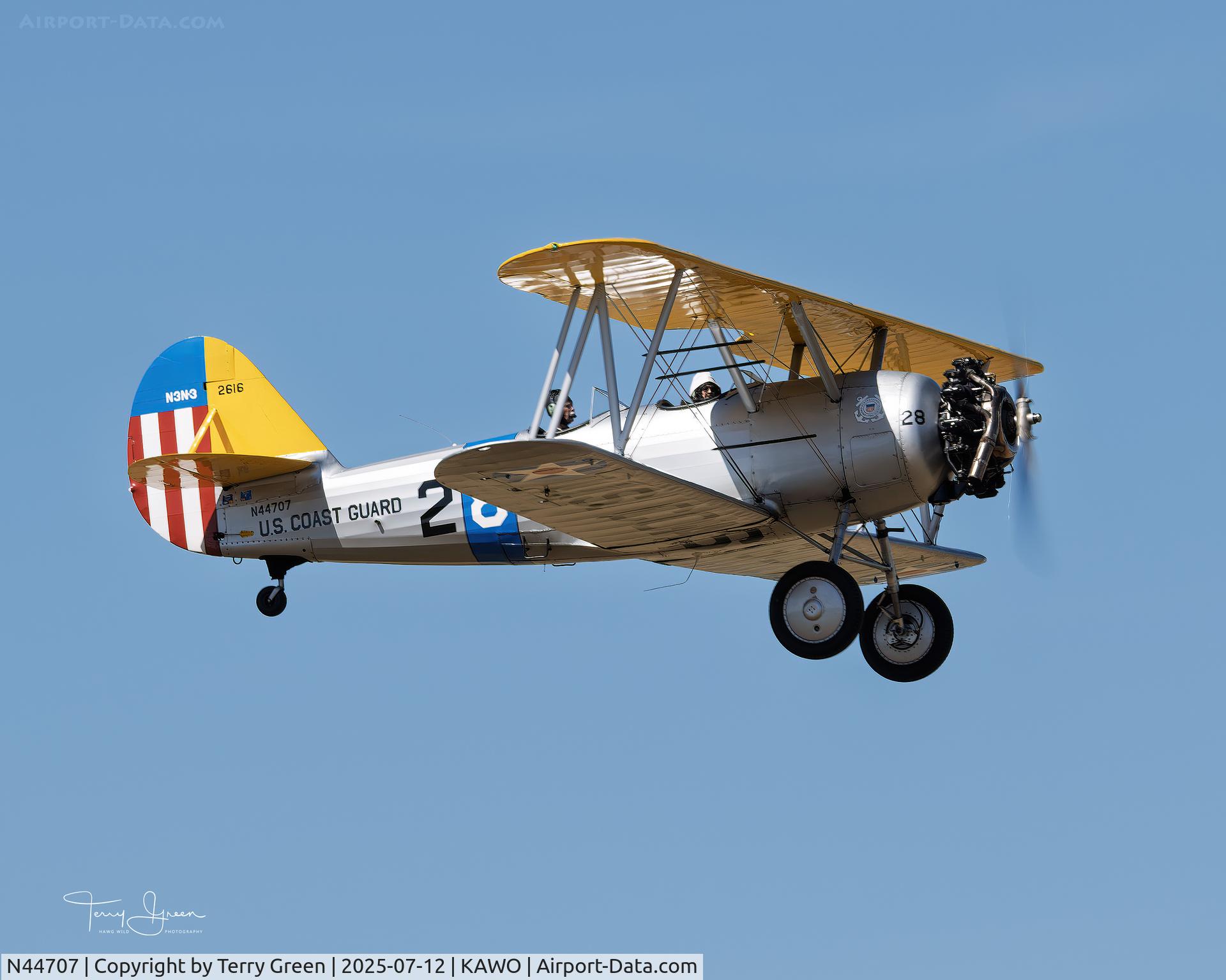 N44707, 1941 Naval Aircraft Factory N3N-3 C/N 2616, KAWO