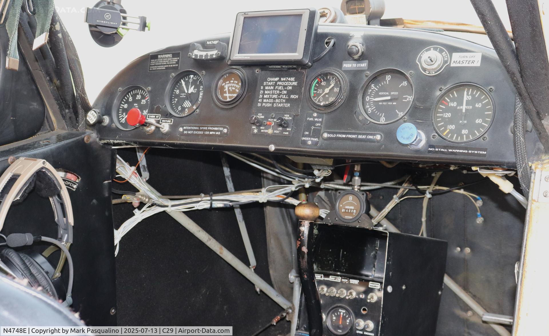 N4748E, 1951 Aeronca 7EC Traveler C/N 7EC-95, Aeronca 7EC