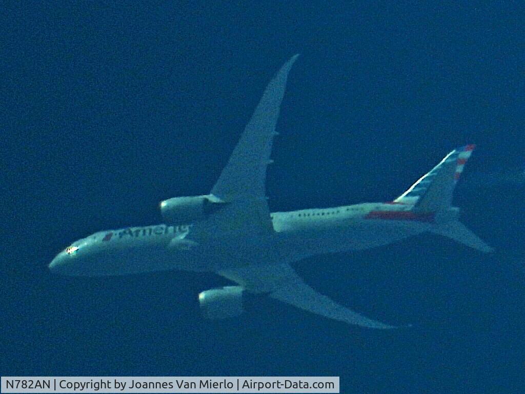 N782AN, 2000 Boeing 777-223 C/N 30003, AA333 ATH-JFK over Belgium