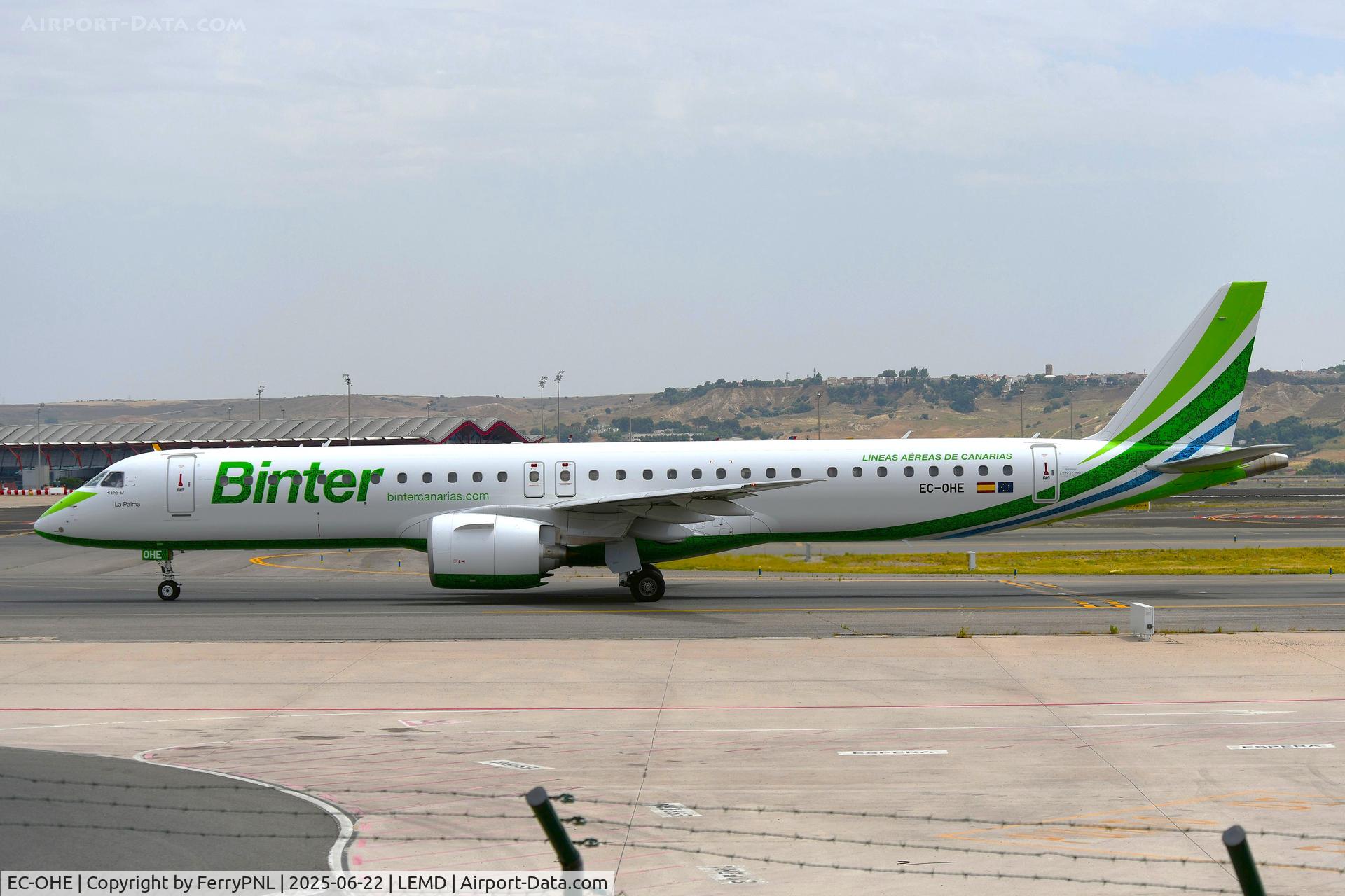 EC-OHE, 2024 Embraer E195-E2 C/N 19020131, Binter ERJ295 for departure