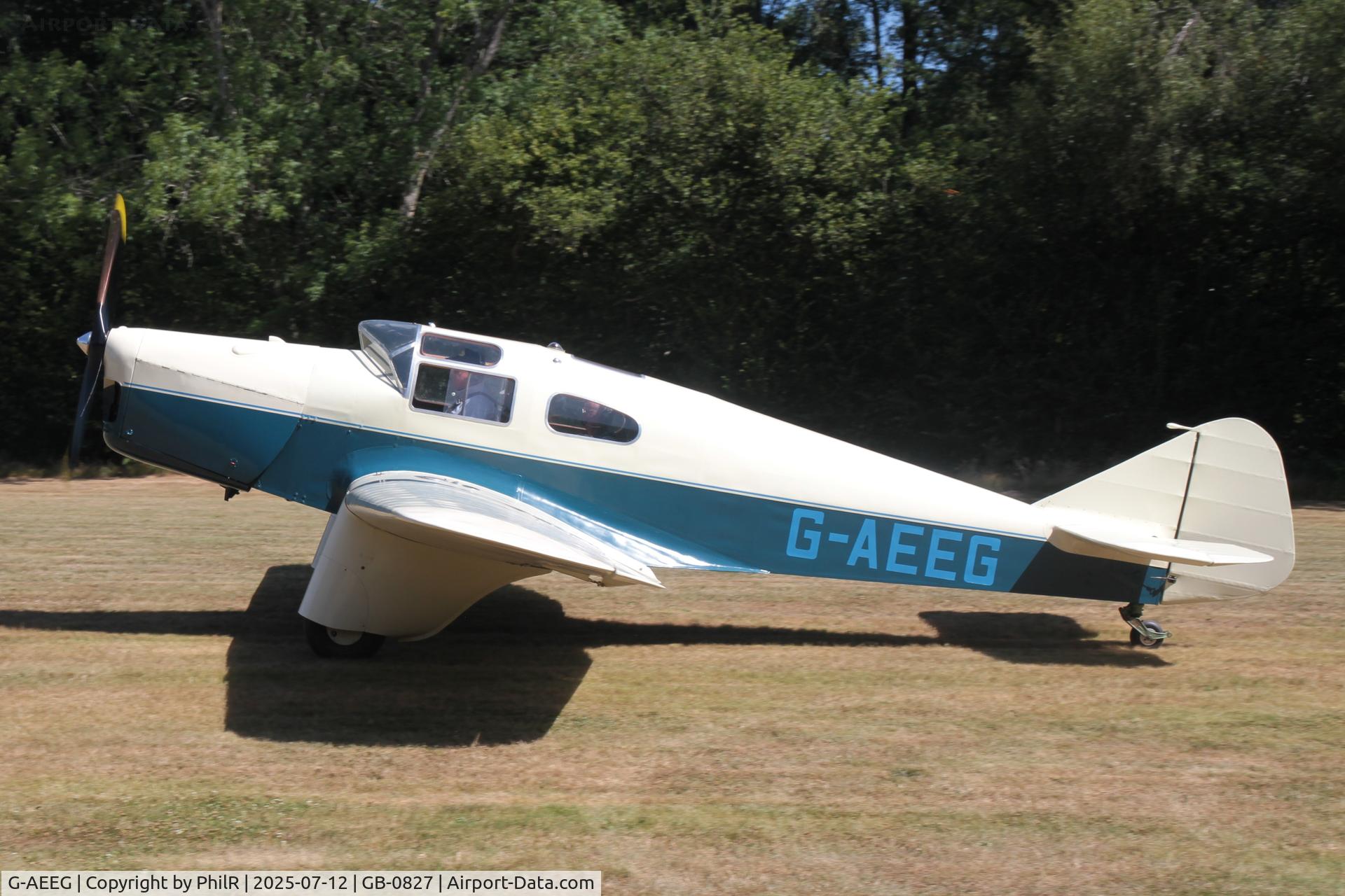G-AEEG, 1936 Miles M-3A Falcon Major C/N 216, G-AEEG 1936 Miles M3A Falcon Fly-In West Tisted