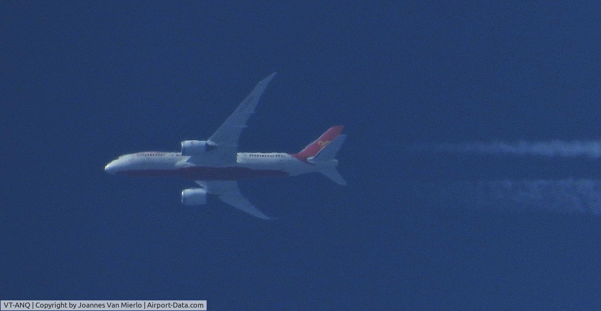 VT-ANQ, 2014 Boeing 787-8 Dreamliner C/N 36288, AI159 AMD-LGW over Belgium