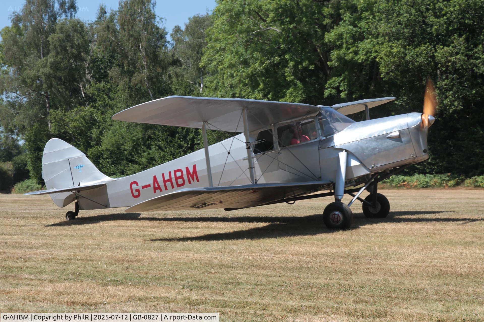 G-AHBM, 1935 De Havilland DH.87B Hornet Moth C/N 8126, G-AHBM 1938 DH87B Hornet Moth Fly-In West Tisted 